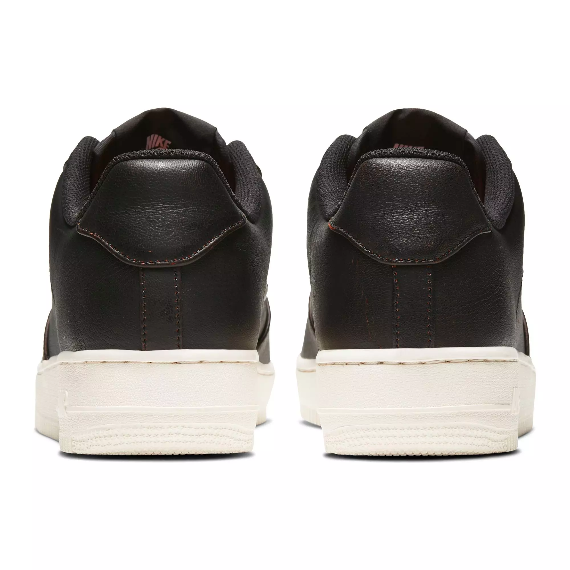 Nike Air Force 1 '07 Jewel Premium "Black/Safety Orange" Men's Shoe - BLACK