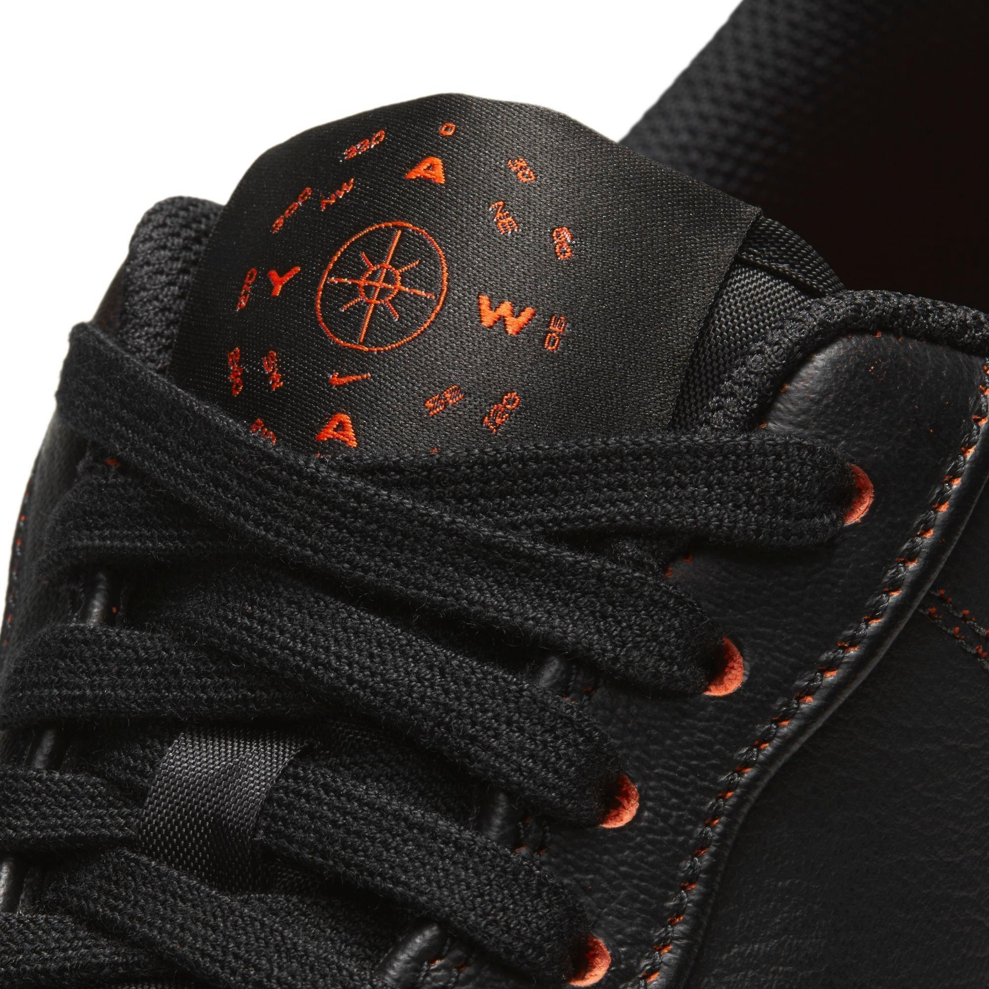 Nike Air Force 1 '07 Jewel Premium "Black/Safety Orange" Men's Shoe - BLACK Thumbnail View 4