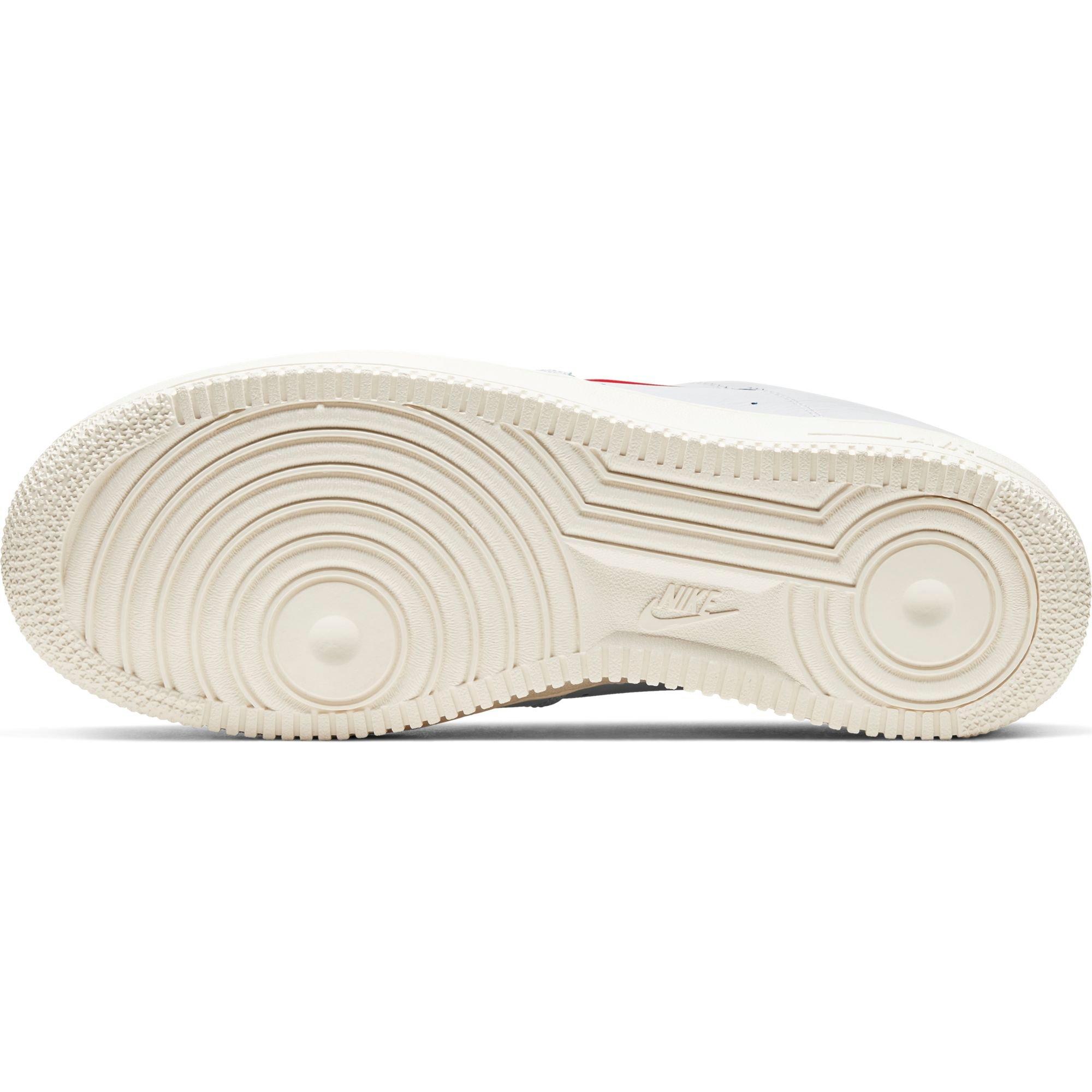 Nike Air Force 1 '07 Jewel Premium "Vast Grey/Challenge Red" Men's Shoe - BLACK Thumbnail View 12