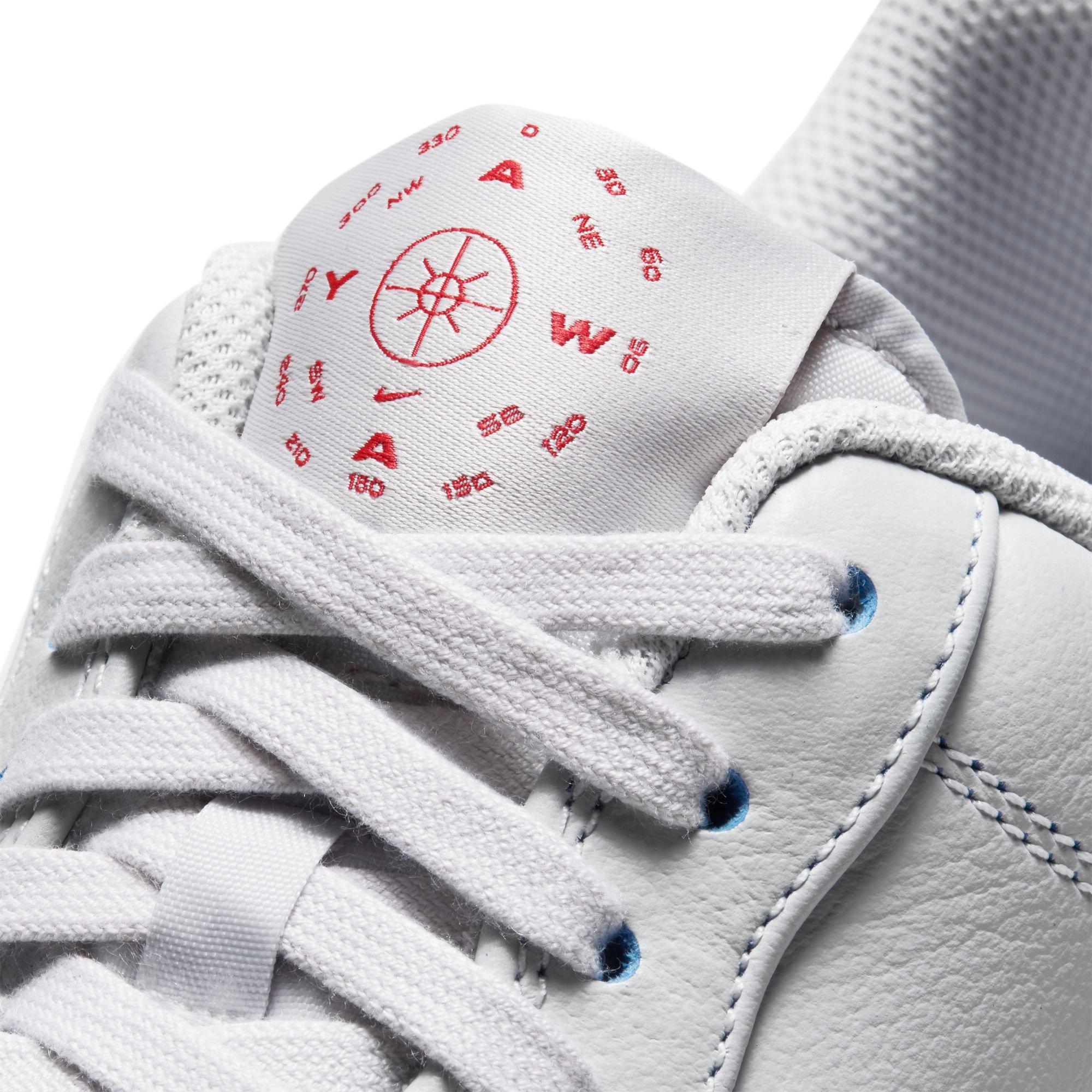 Nike Air Force 1 '07 Jewel Premium "Vast Grey/Challenge Red" Men's Shoe - BLACK Thumbnail View 4