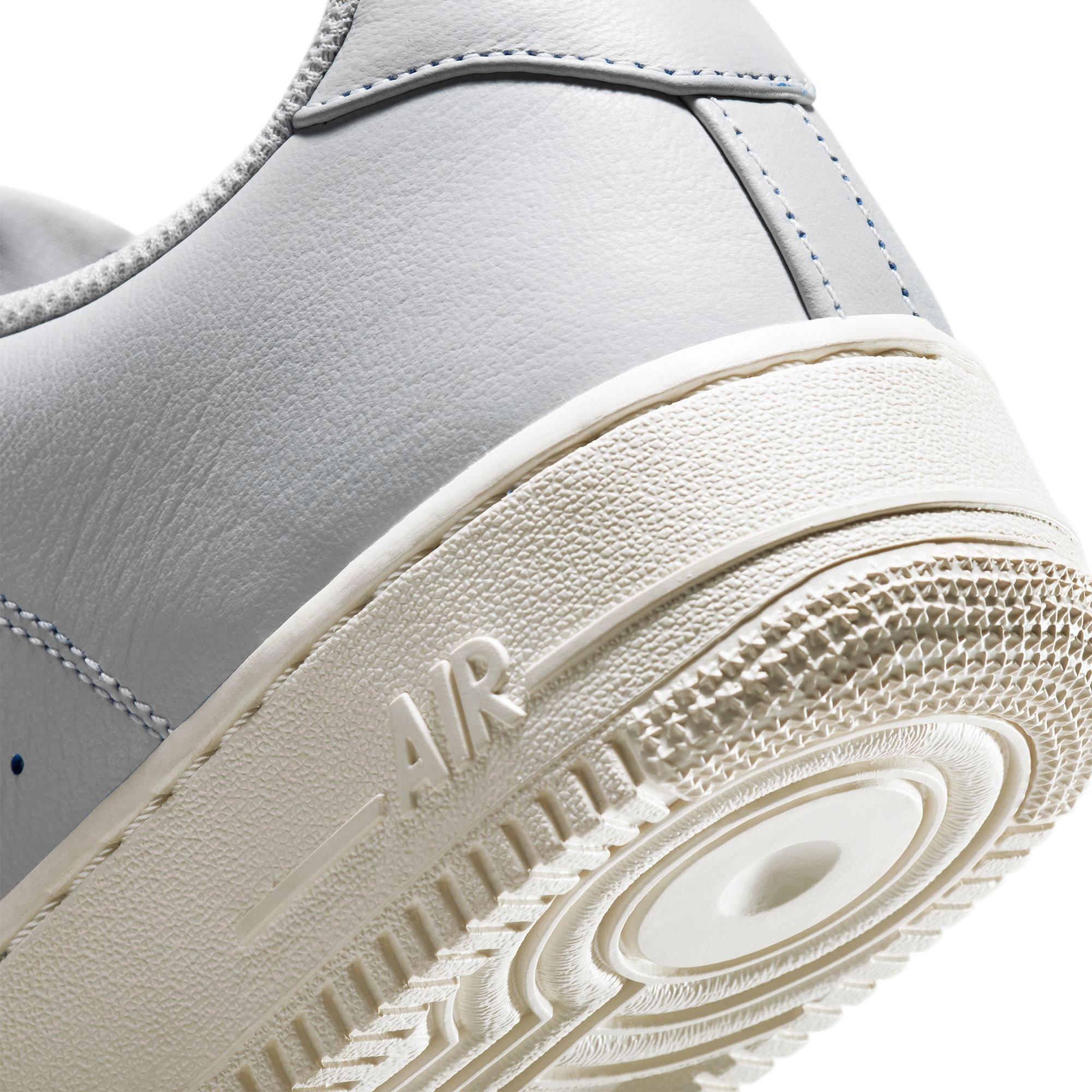 Nike Air Force 1 '07 Jewel Premium "Vast Grey/Challenge Red" Men's Shoe - BLACK Thumbnail View 5