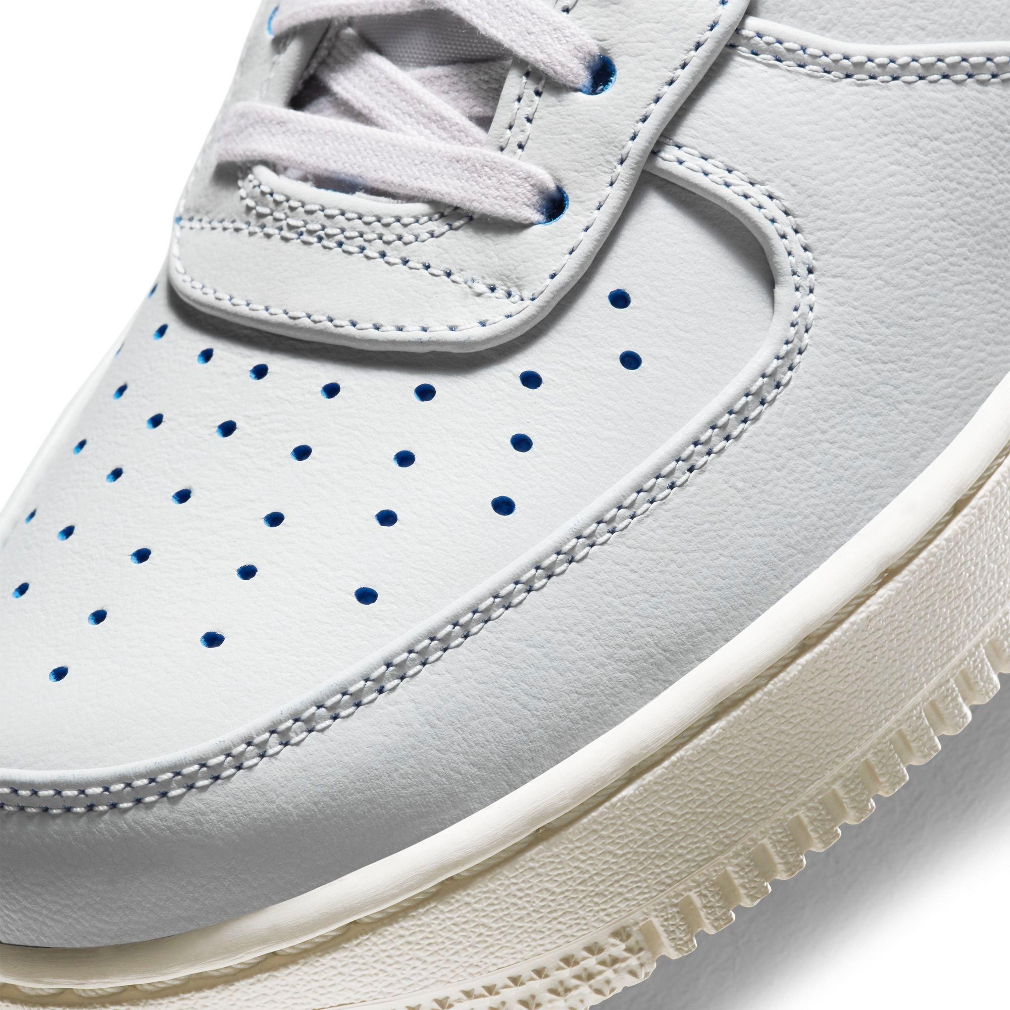 Nike Air Force 1 '07 Jewel Premium "Vast Grey/Challenge Red" Men's Shoe - BLACK Thumbnail View 6