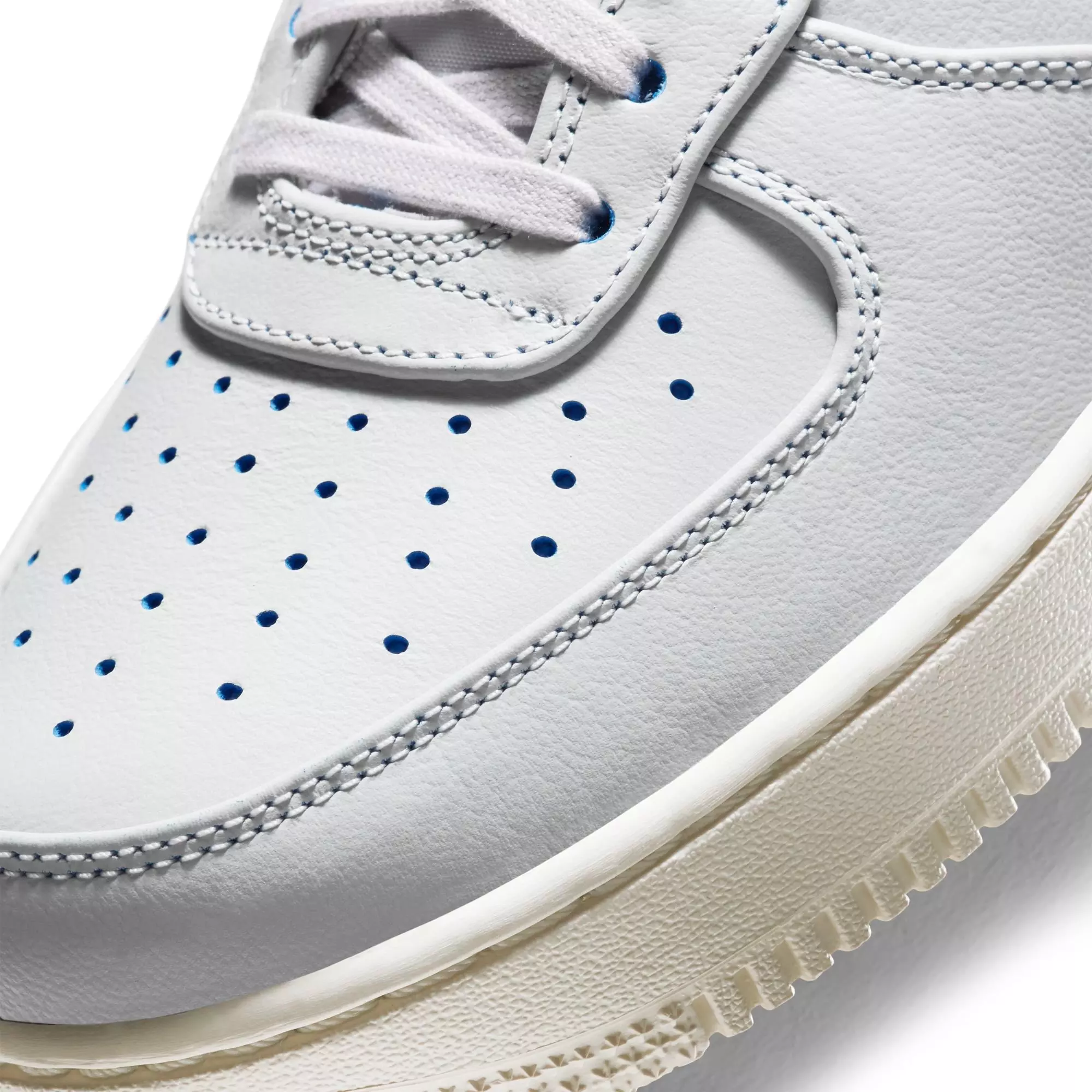 Nike Air Force 1 '07 Jewel Premium "Vast Grey/Challenge Red" Men's Shoe - BLACK