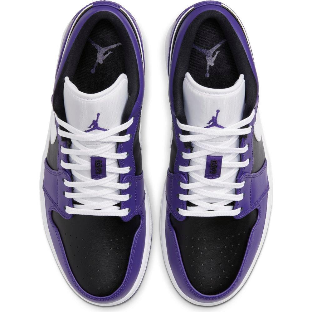 Jordan 1 Low Court Purple White Black Men S Shoe Hibbett City Gear