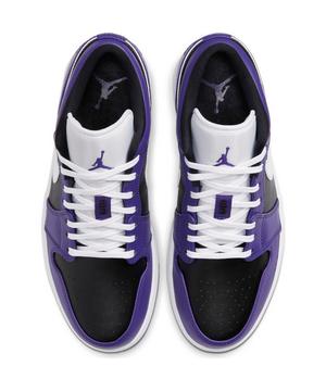 Jordan 1 Low Court Purple White Black Men S Shoe Hibbett City Gear