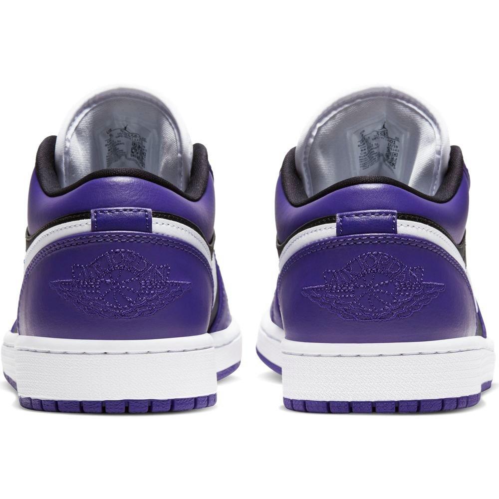 Jordan 1 Low Court Purple White Black Men S Shoe Hibbett City Gear