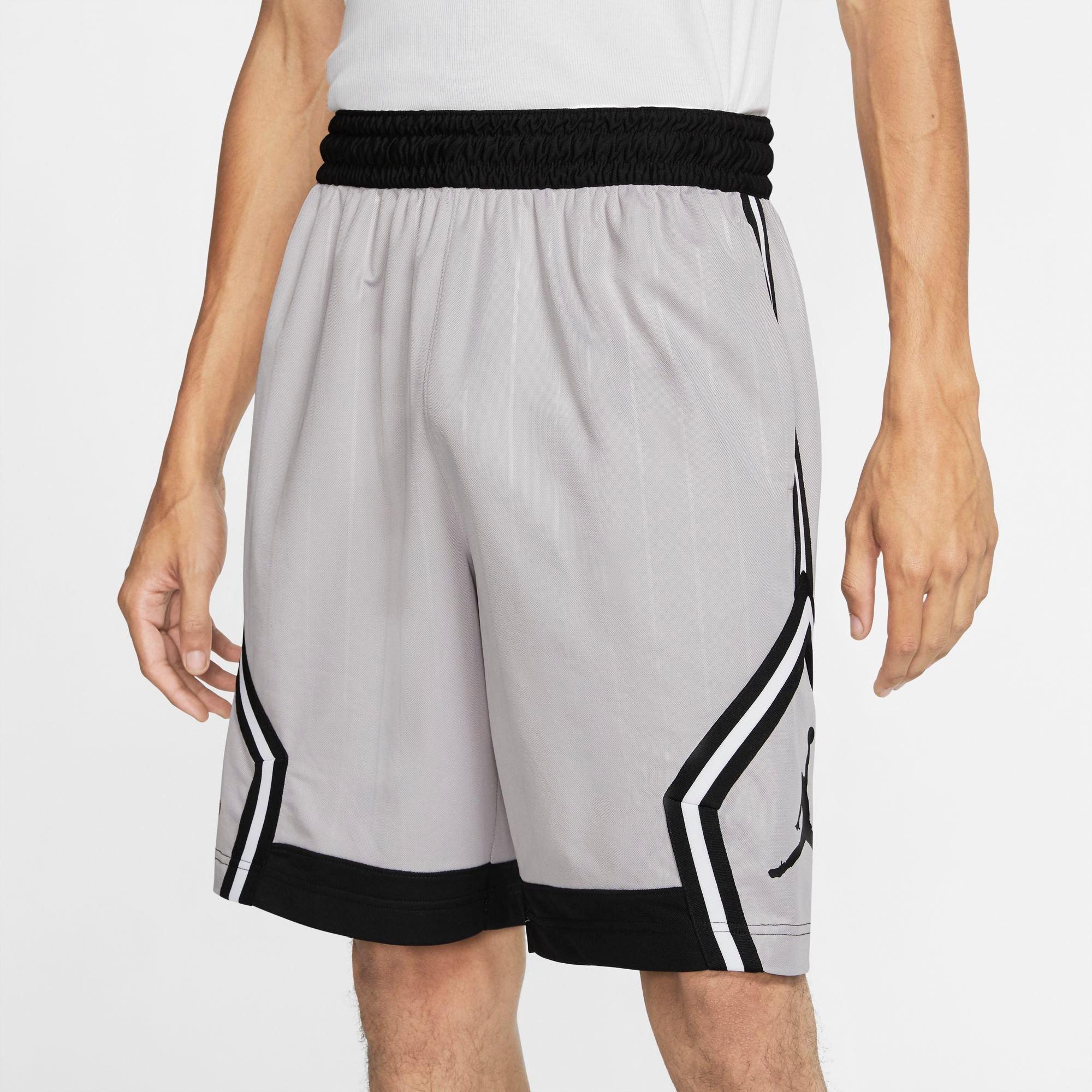 grey jordan shorts mens