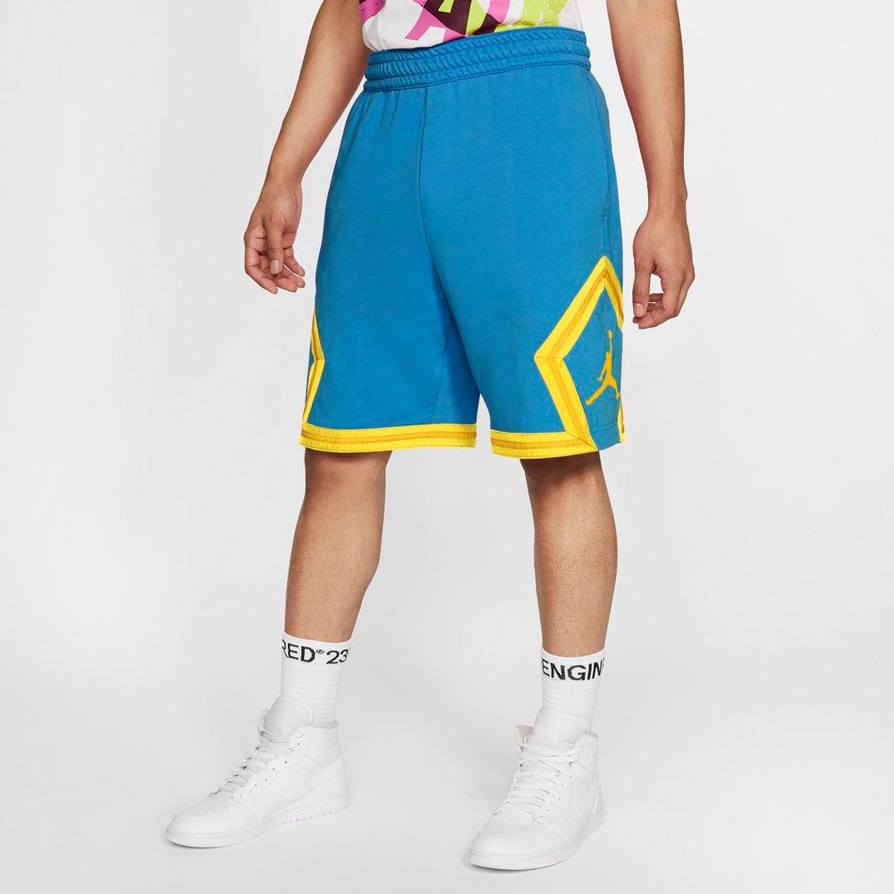 blue and yellow jordan shorts