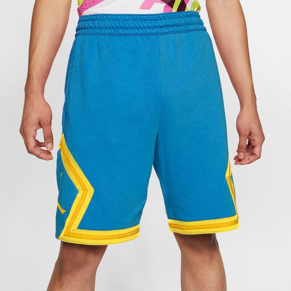 blue and yellow jordan shorts