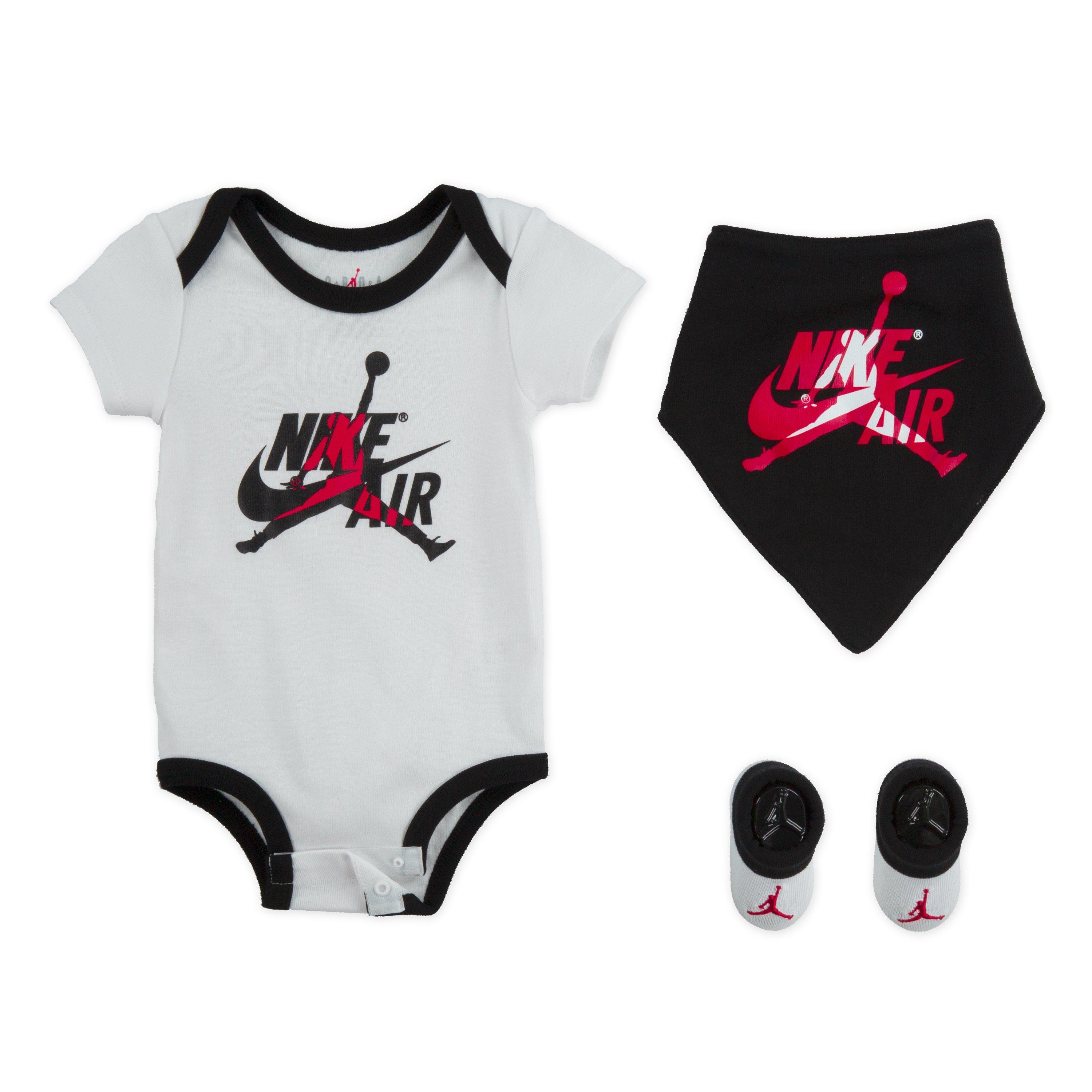 Jordan Infant Air Onesie Set - WHITE Thumbnail View 1