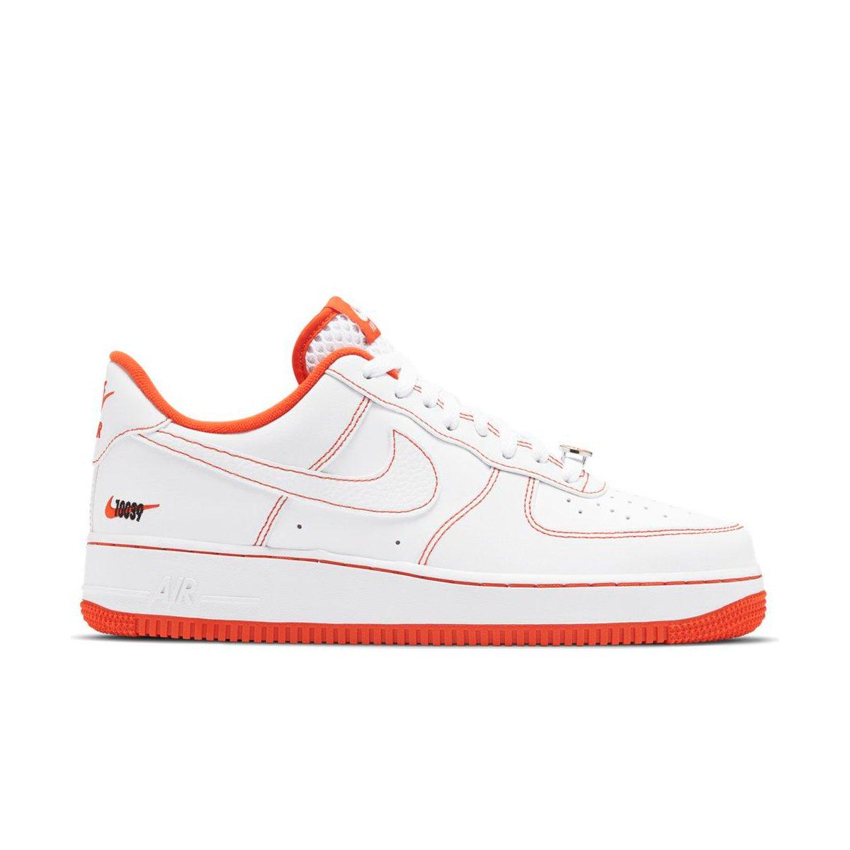 Nike Air Force 1 '07 LV8 White/University Blue/Safety Orange Men's Shoe -  Hibbett