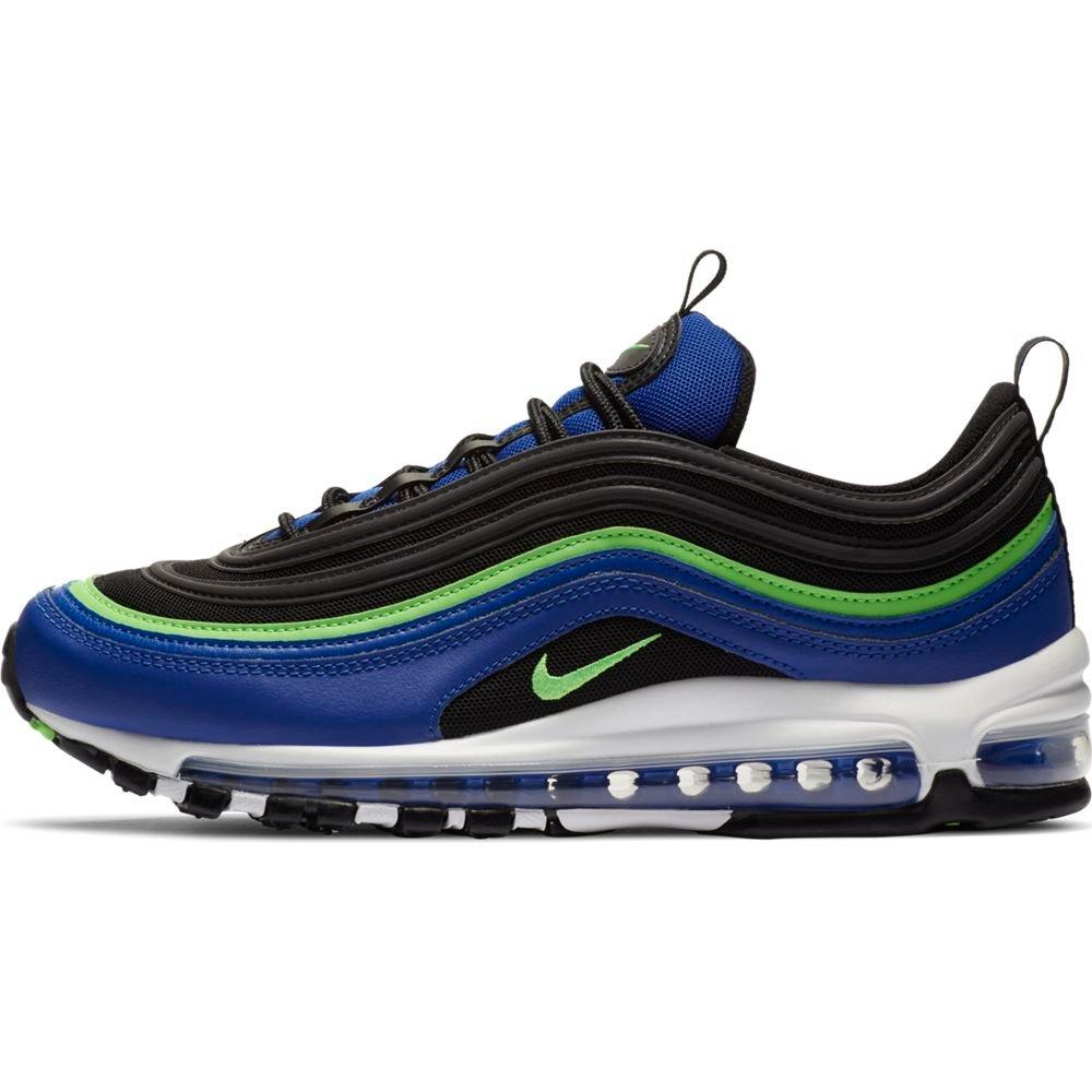 blue and green air max 97