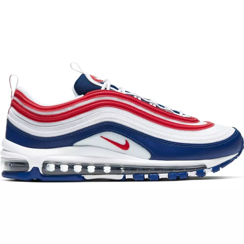 Nike Air Max 97 Americana "White/University Red/Deep Royal" Men's Shoes - WHITE