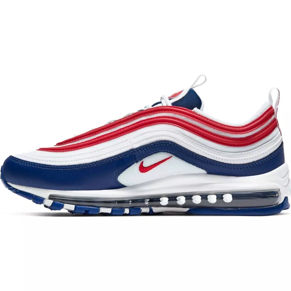 Nike Air Max 97 Americana "White/University Red/Deep Royal" Men's Shoes - WHITE