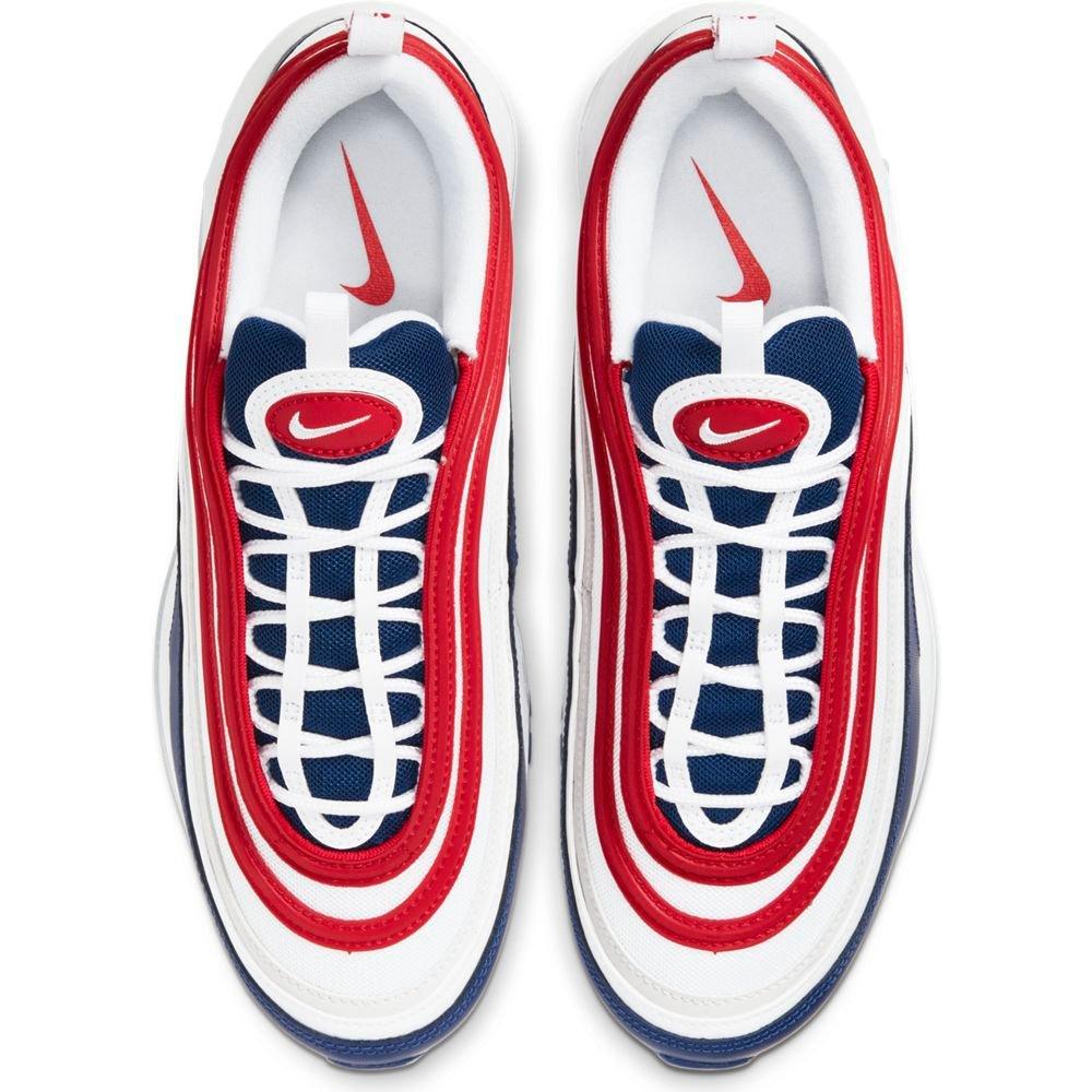 Nike Air Max 97 Americana "White/University Red/Deep Royal" Men's Shoes - WHITE Thumbnail View 3
