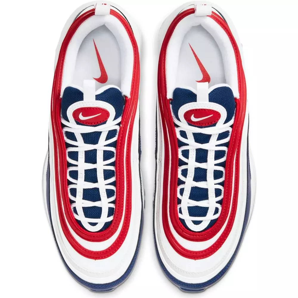 Nike Air Max 97 Americana "White/University Red/Deep Royal" Men's Shoes - WHITE