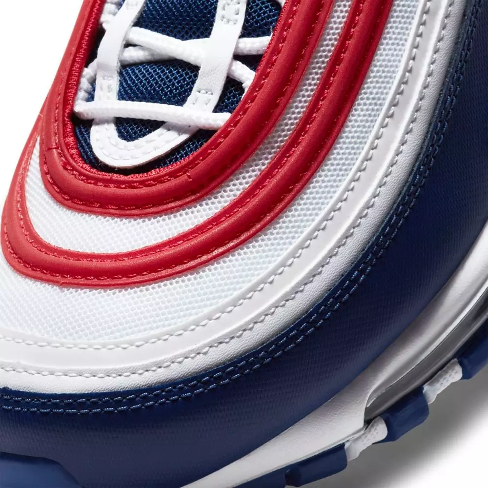 Nike Air Max 97 Americana "White/University Red/Deep Royal" Men's Shoes - WHITE