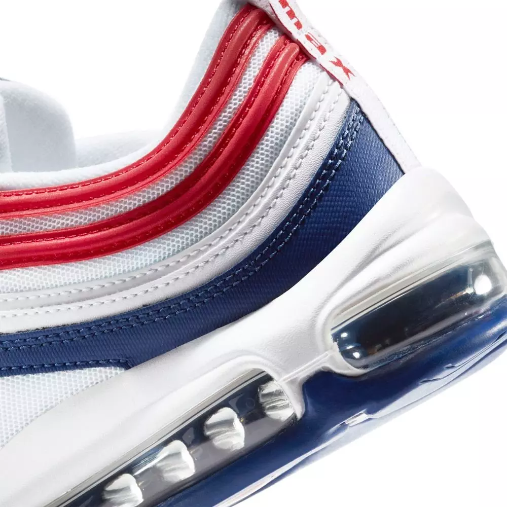 Nike Air Max 97 Americana "White/University Red/Deep Royal" Men's Shoes - WHITE