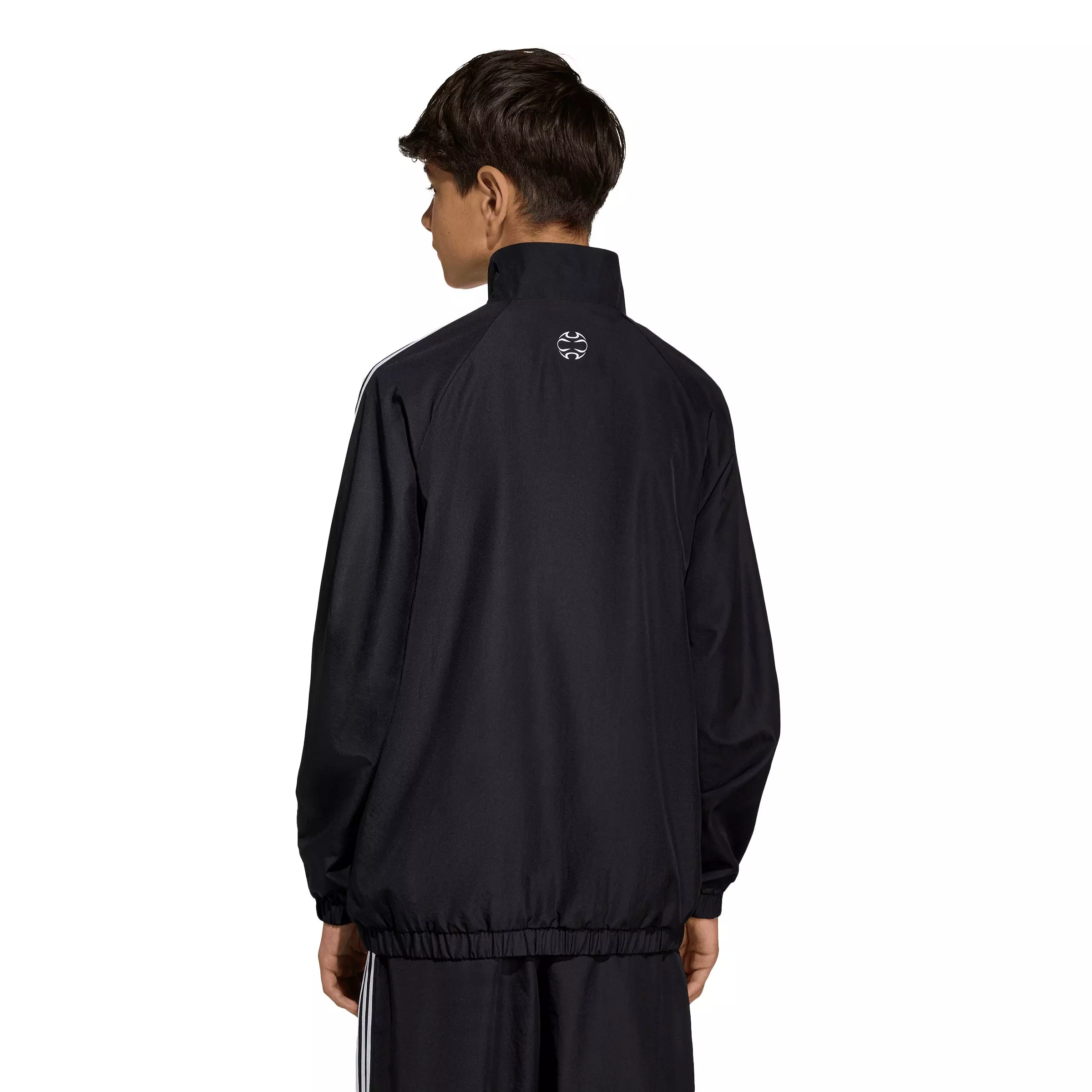 adidas Originals Big Kids' Teamgeist Loose Track Top - Black - BLACK