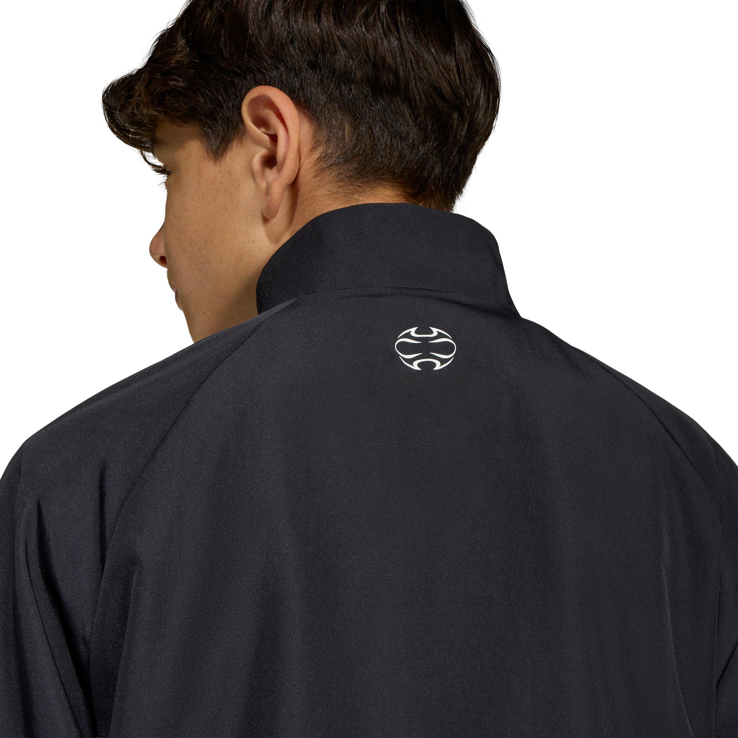 adidas Originals Big Kids' Teamgeist Loose Track Top - Black - BLACK Thumbnail View 4