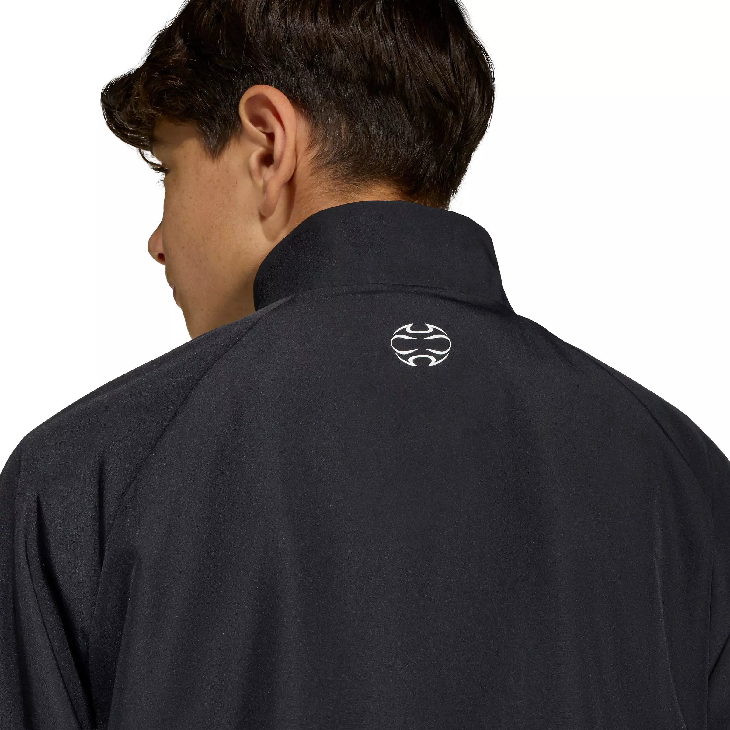 adidas Originals Big Kids' Teamgeist Loose Track Top - Black - BLACK