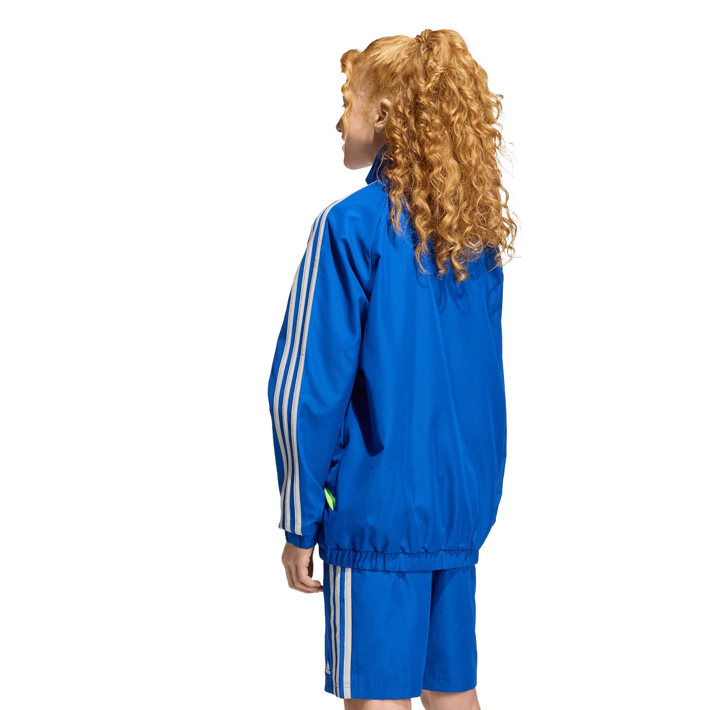 adidas Originals Big Kids' Teamgeist Loose Track Top - Blue - BLUE Thumbnail View 2