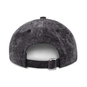 L/AB c/o Off-White Off Pinch Front Curved Brim Denim Hat - Black - BLACK