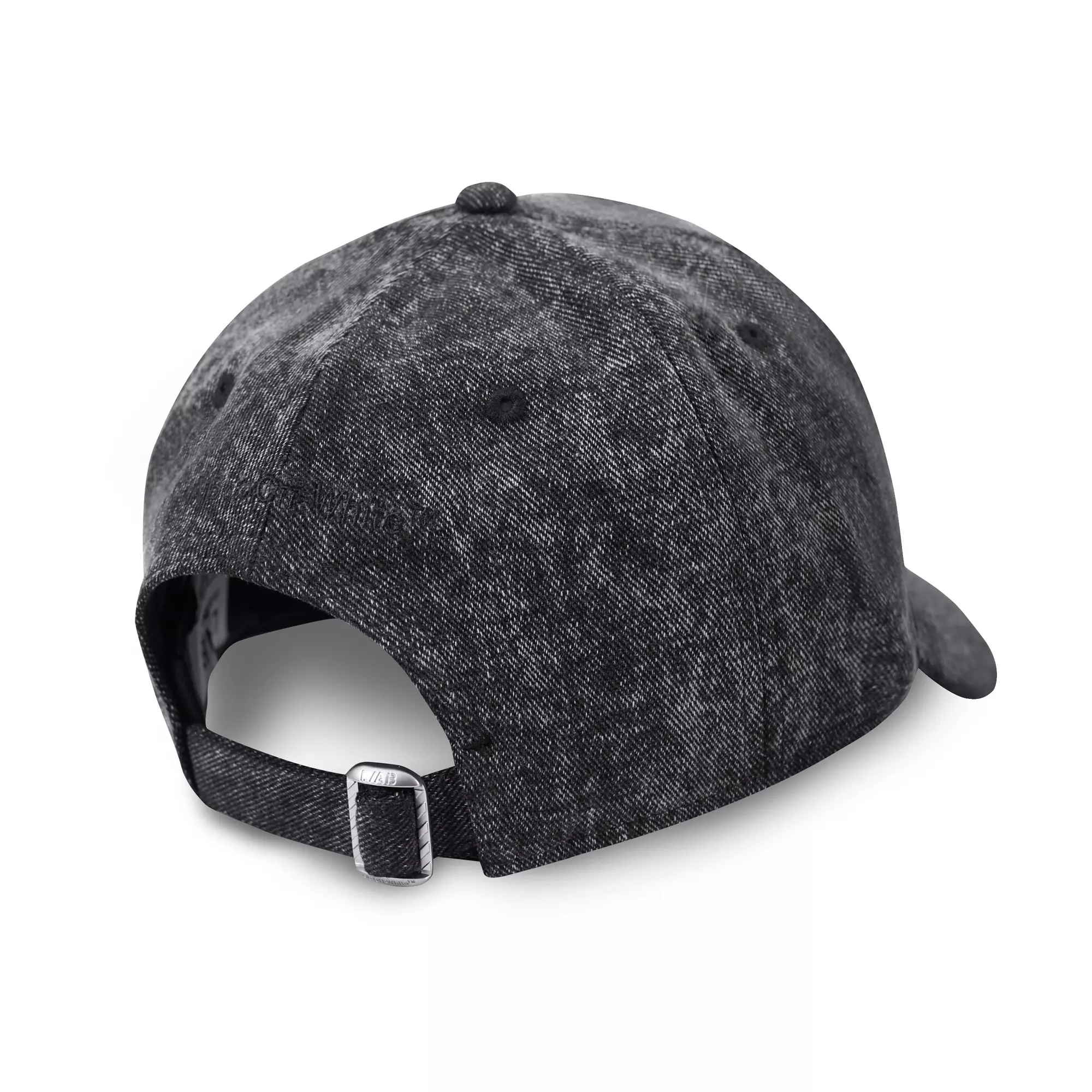 L/AB c/o Off-White Off Pinch Front Curved Brim Denim Hat - Black - BLACK