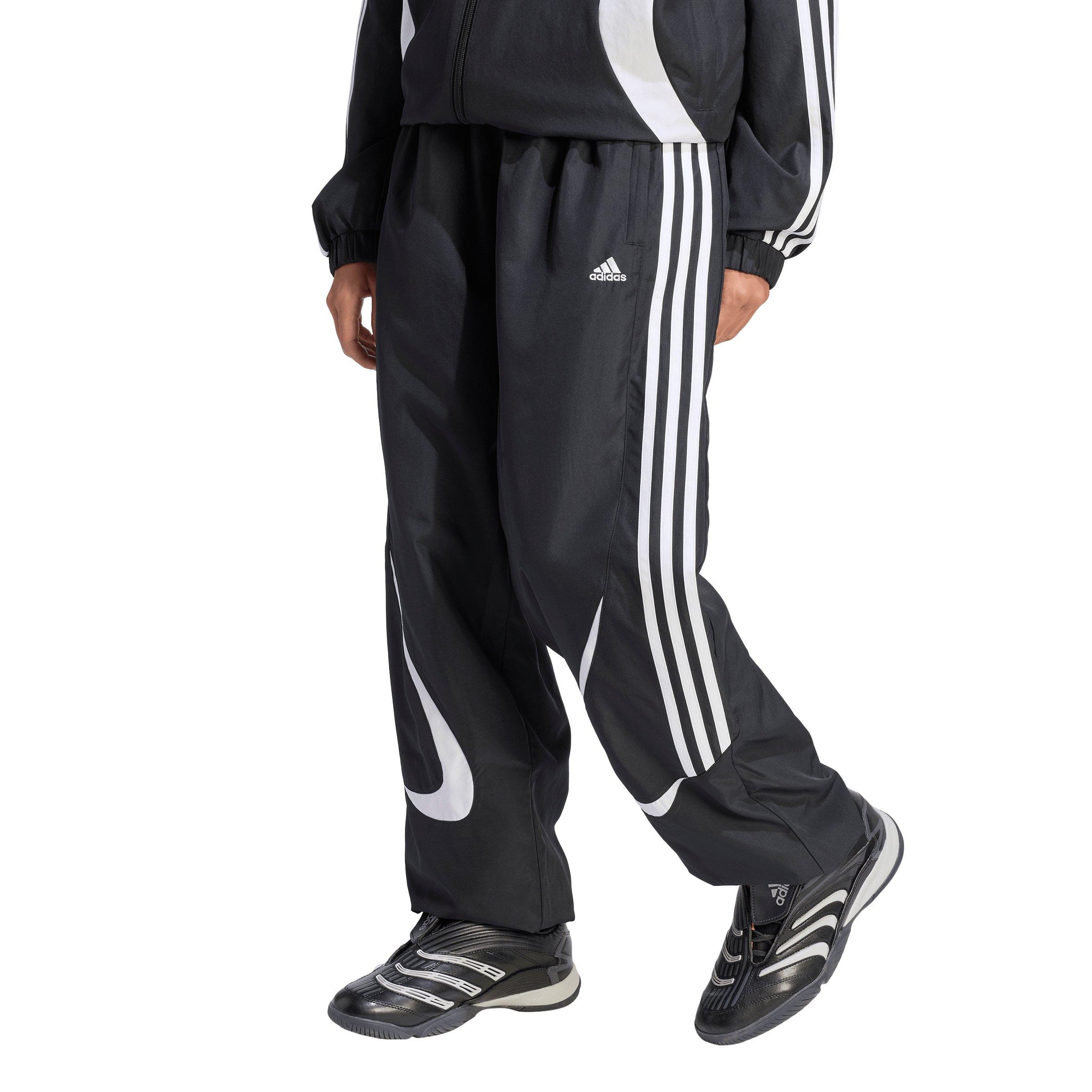 adidas Originals Big Kids' Teamgeist Loose Track Pants - Black - BLACK Thumbnail View 1