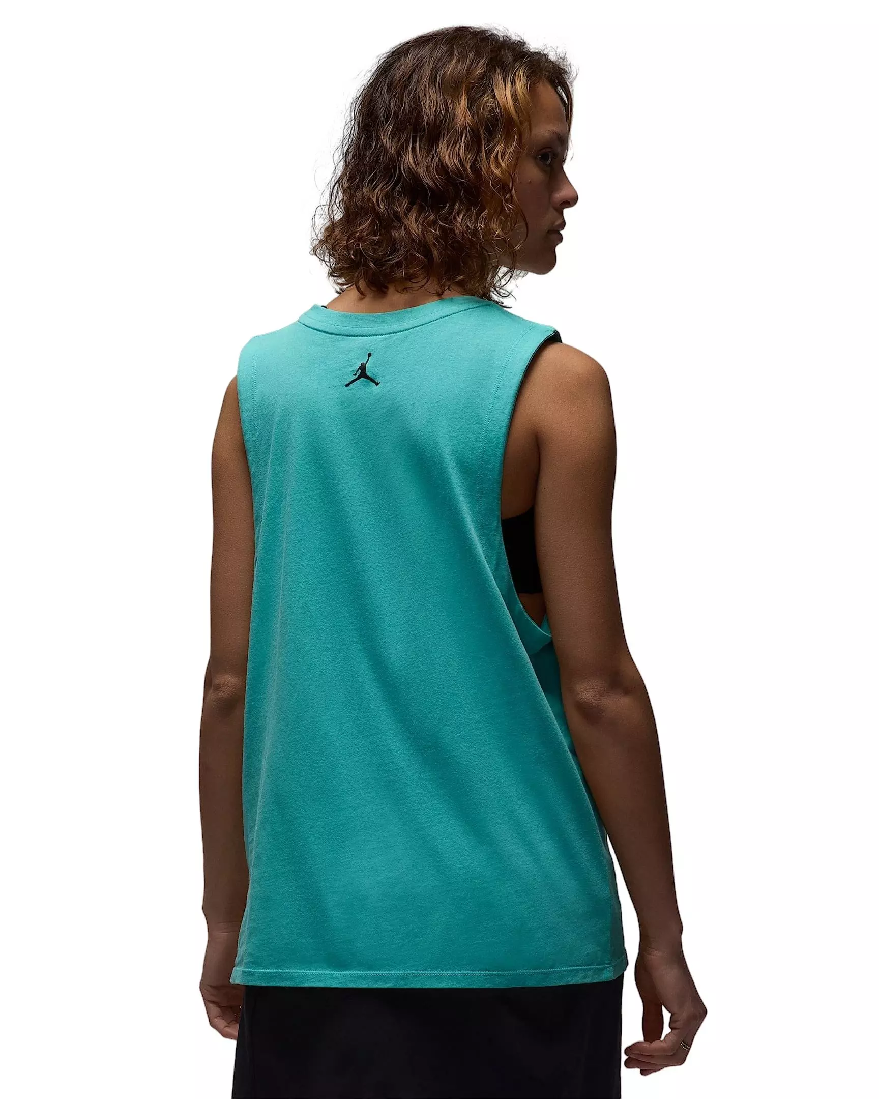 Jordan Women's Sleeveless Graphic T-Shirt -Teal - TEAL