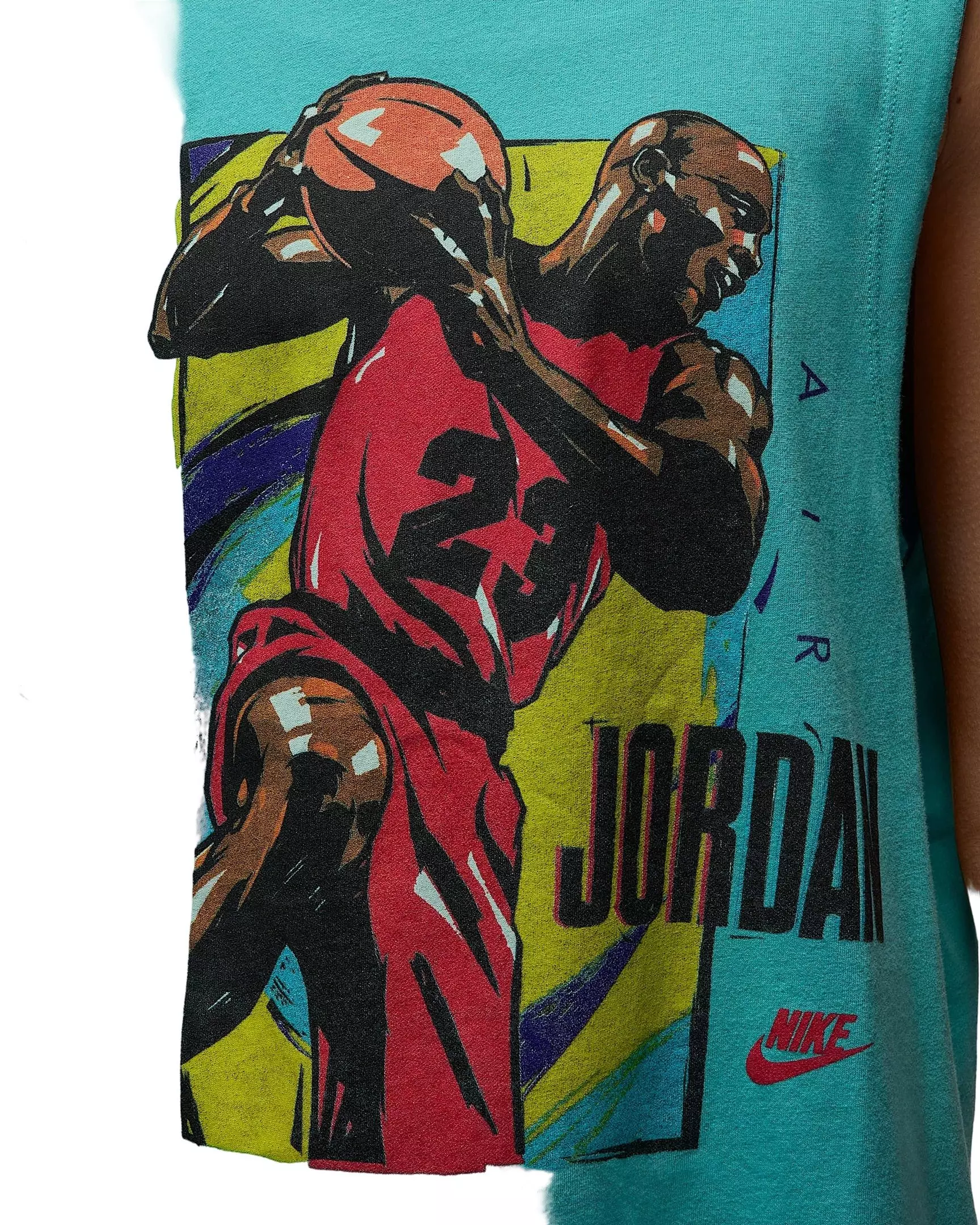 Jordan Women's Sleeveless Graphic T-Shirt -Teal - TEAL