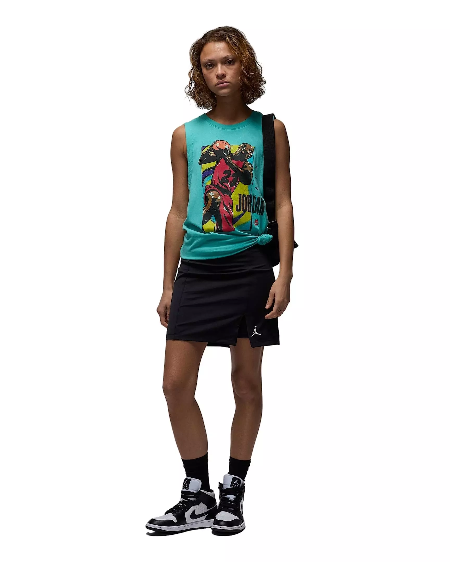 Jordan Women's Sleeveless Graphic T-Shirt -Teal - TEAL