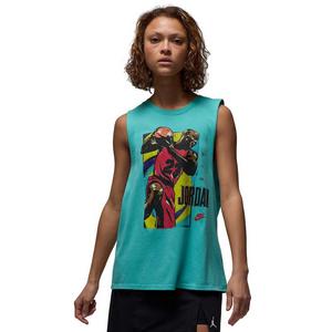 Jordan Women's Sleeveless Graphic T-Shirt -Teal