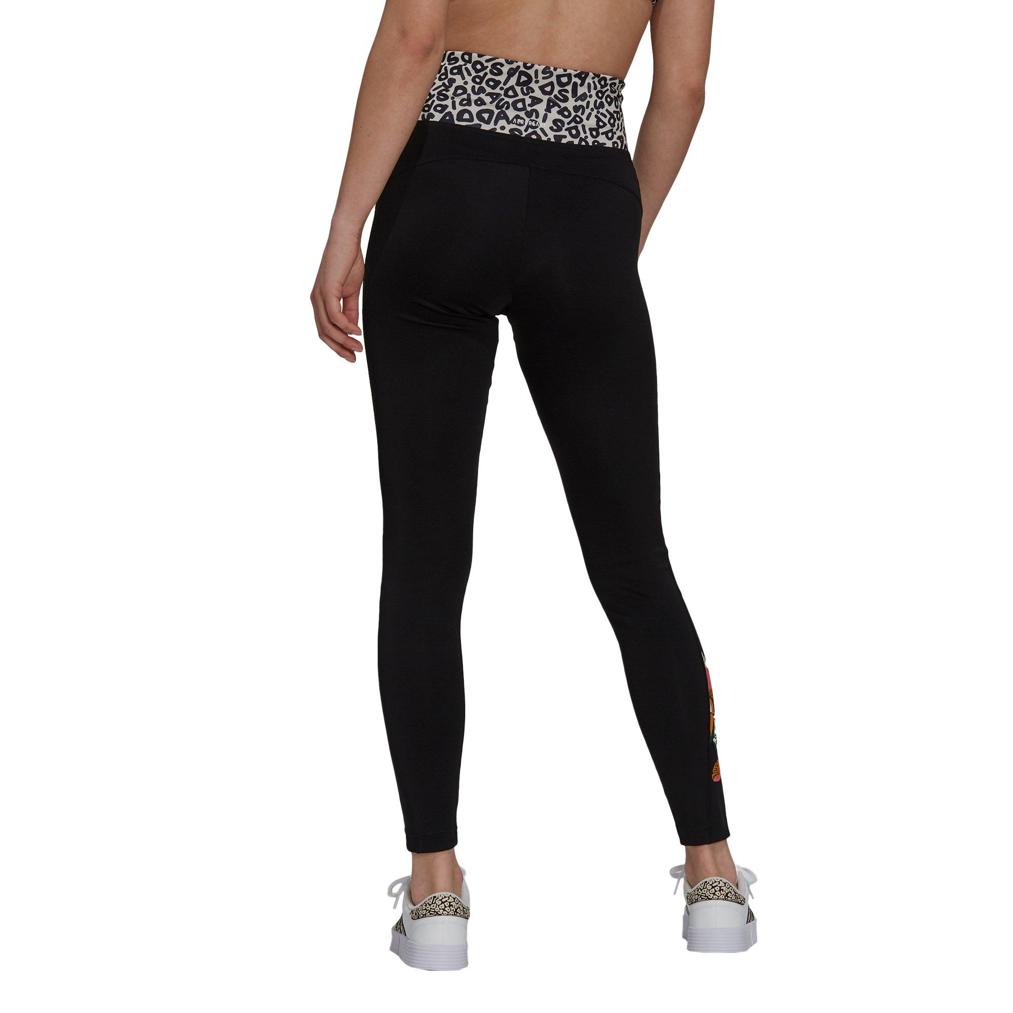 adidas Women's "Black" FARM Rio Feelbrilliant AEROREADY High-Rise Leggings - BLACK Thumbnail View 2
