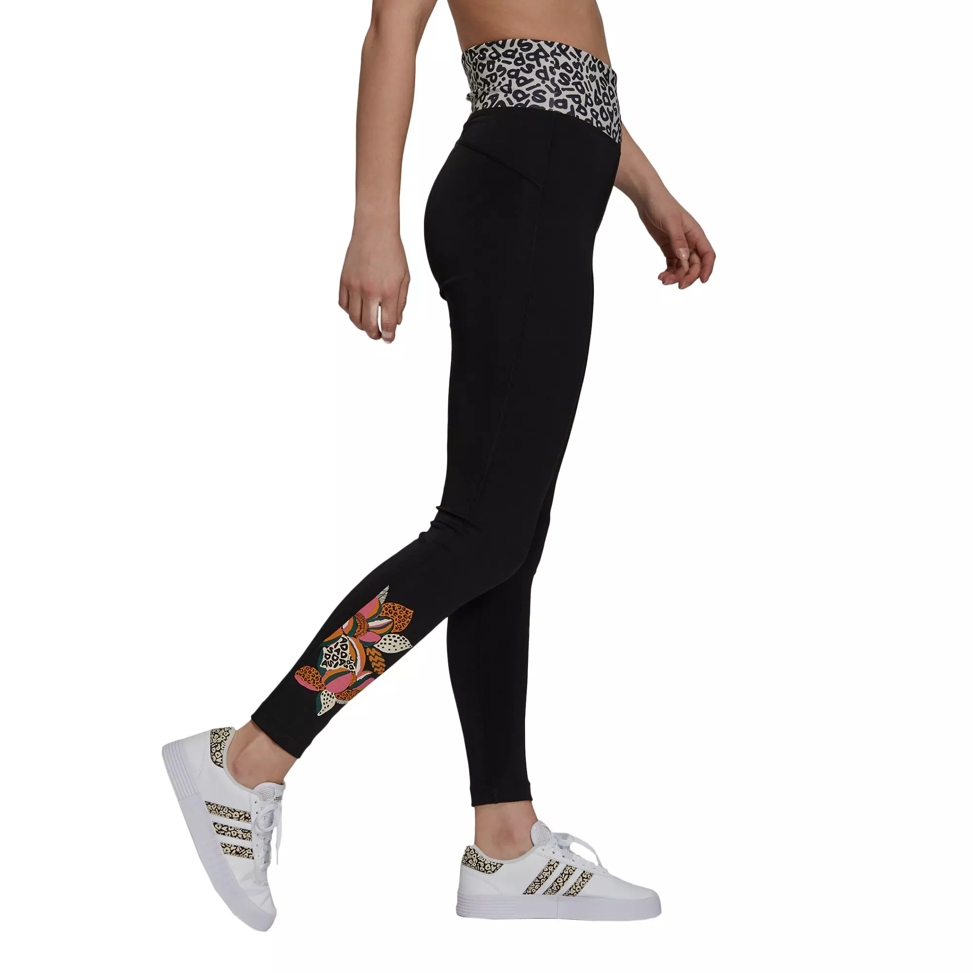 adidas Women's "Black" FARM Rio Feelbrilliant AEROREADY High-Rise Leggings - BLACK