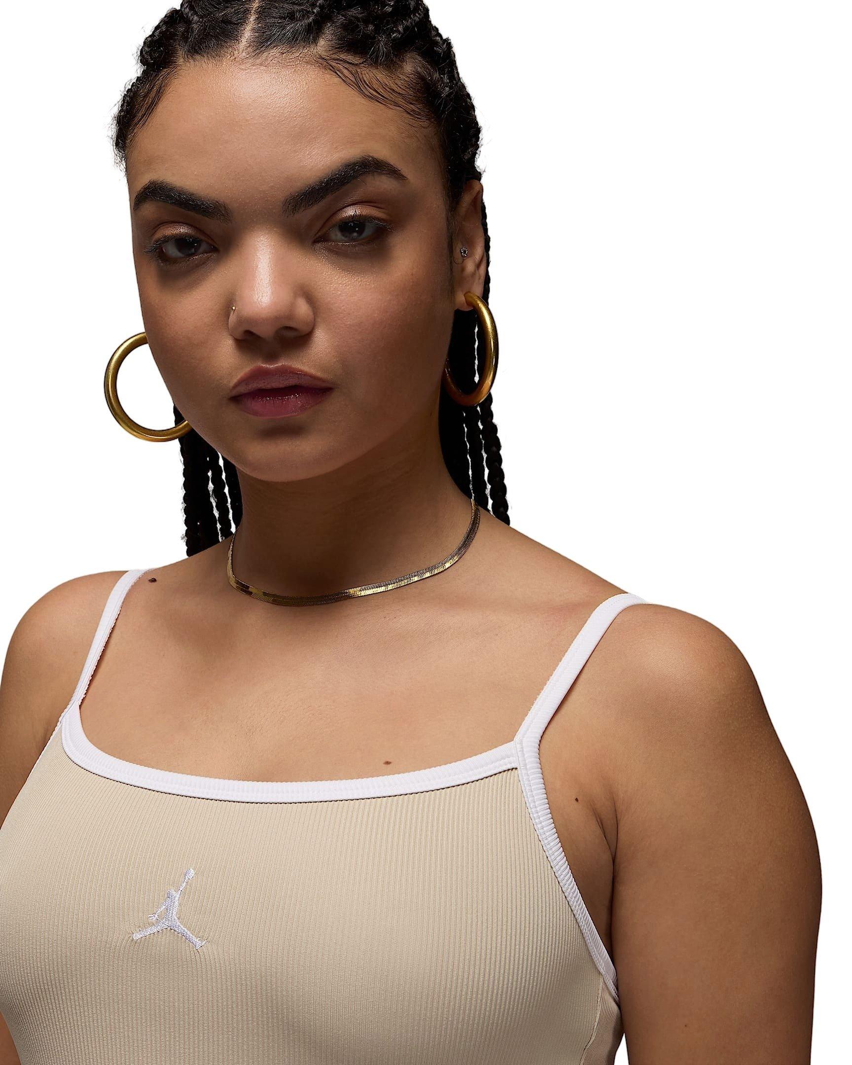 Jordan Women's Slim Tank Dress -Brown - BROWN Thumbnail View 3