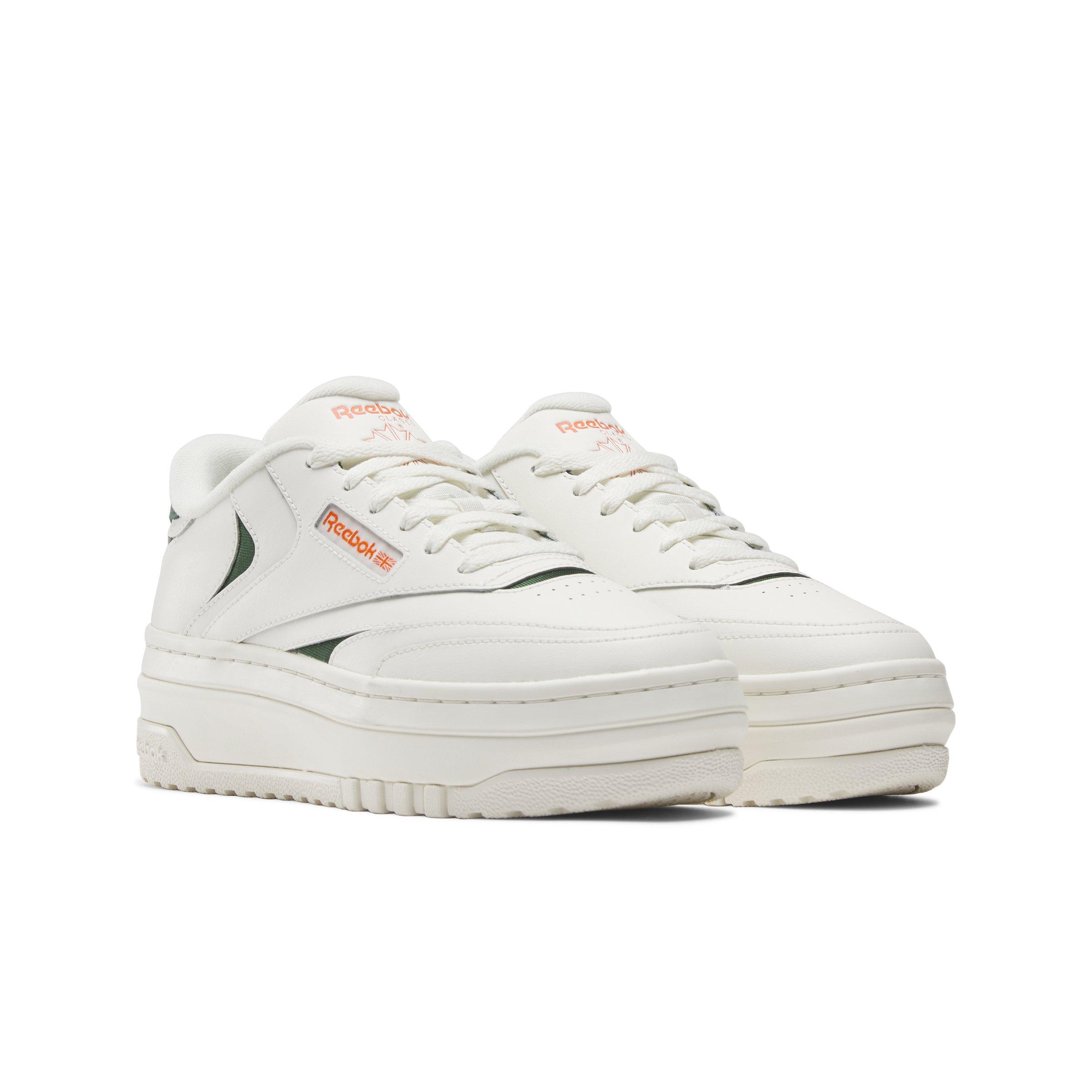 Reebok Club C Extra "Dark Green/Pump Orange/Chalk" Women's Shoe - DK GREEN/ORANGE/CHALK Thumbnail View 2