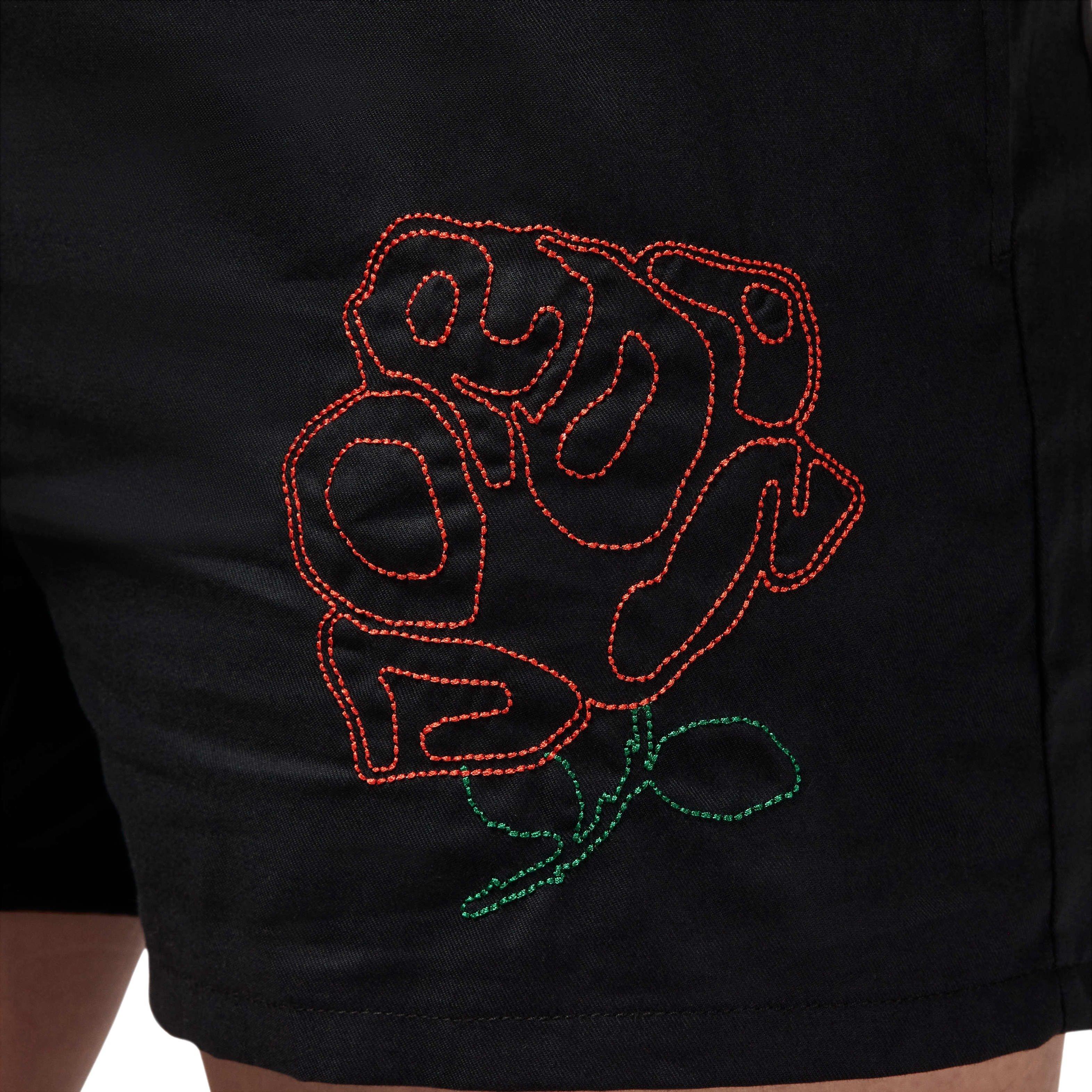 Jordan Women's Woven Rose Shorts - BLACK Thumbnail View 5