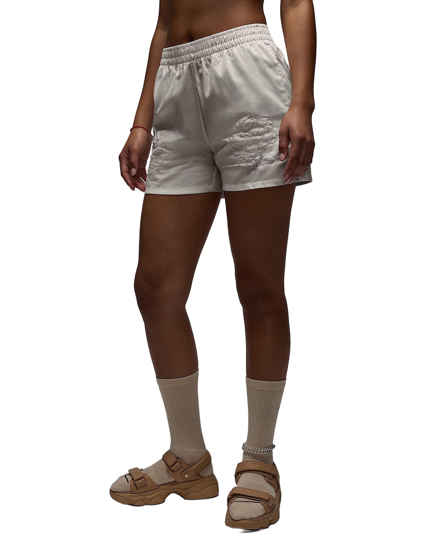 Jordan Women's Woven Rose Shorts - WHITE Thumbnail View 5