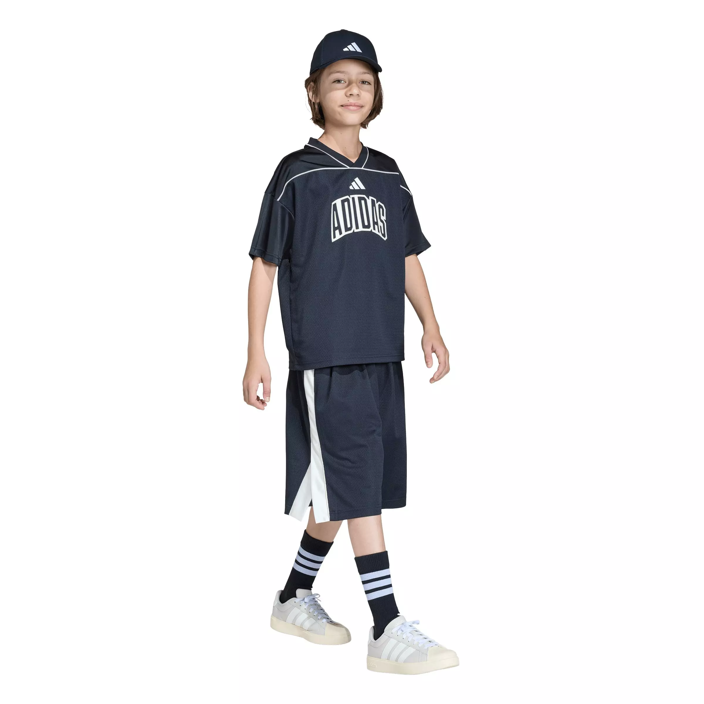 adidas Big Kids' Stadium Mesh Shorts - Black - BLACK