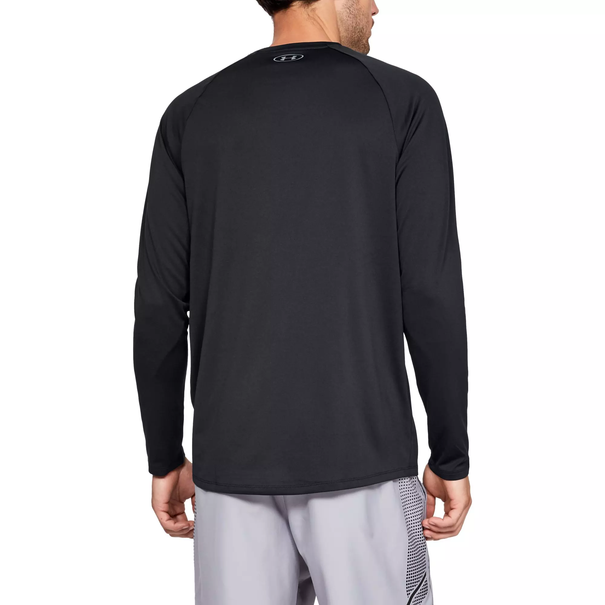 Under Armour Men's Tech Long Sleeve Black Tee - BLACK