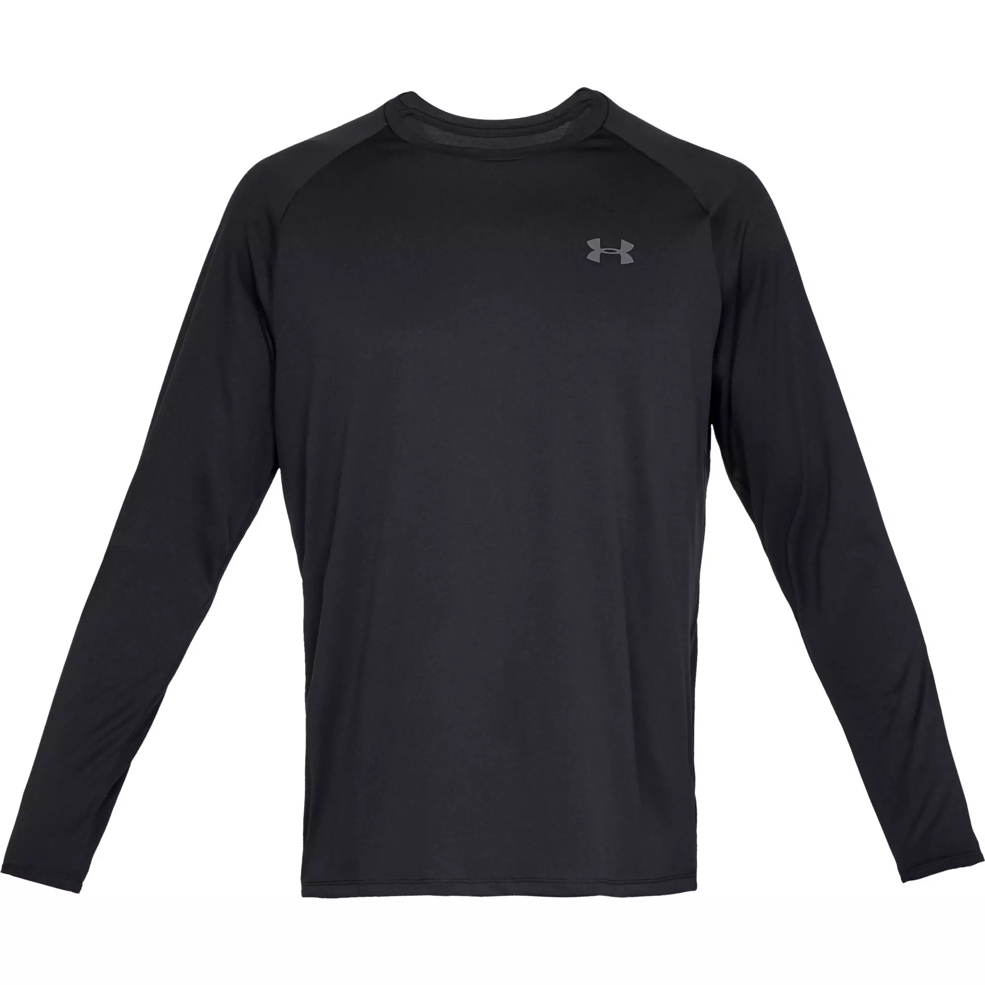 Under Armour Men's Tech Long Sleeve Black Tee - BLACK