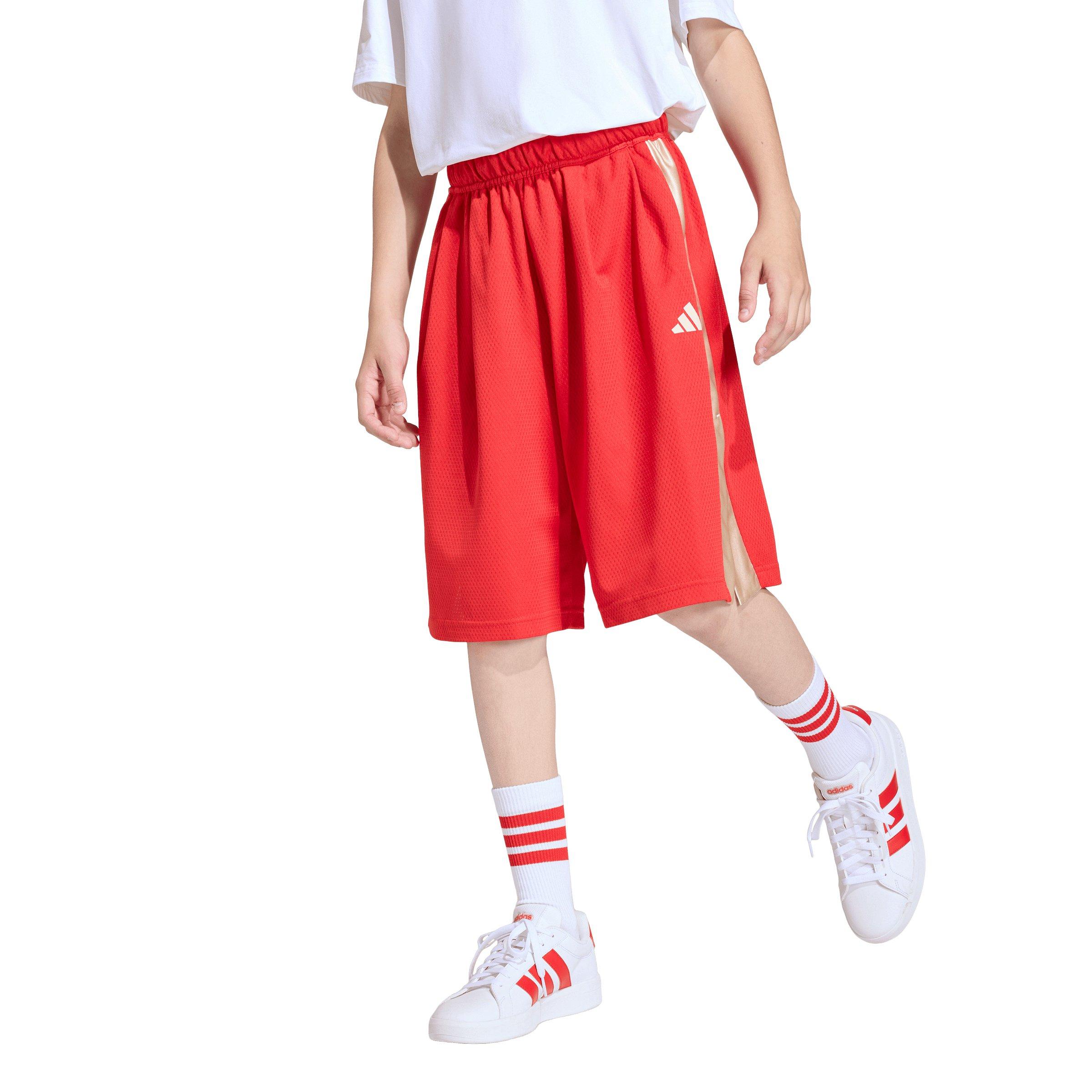adidas Stadium Mesh Big Kids' Red Shorts