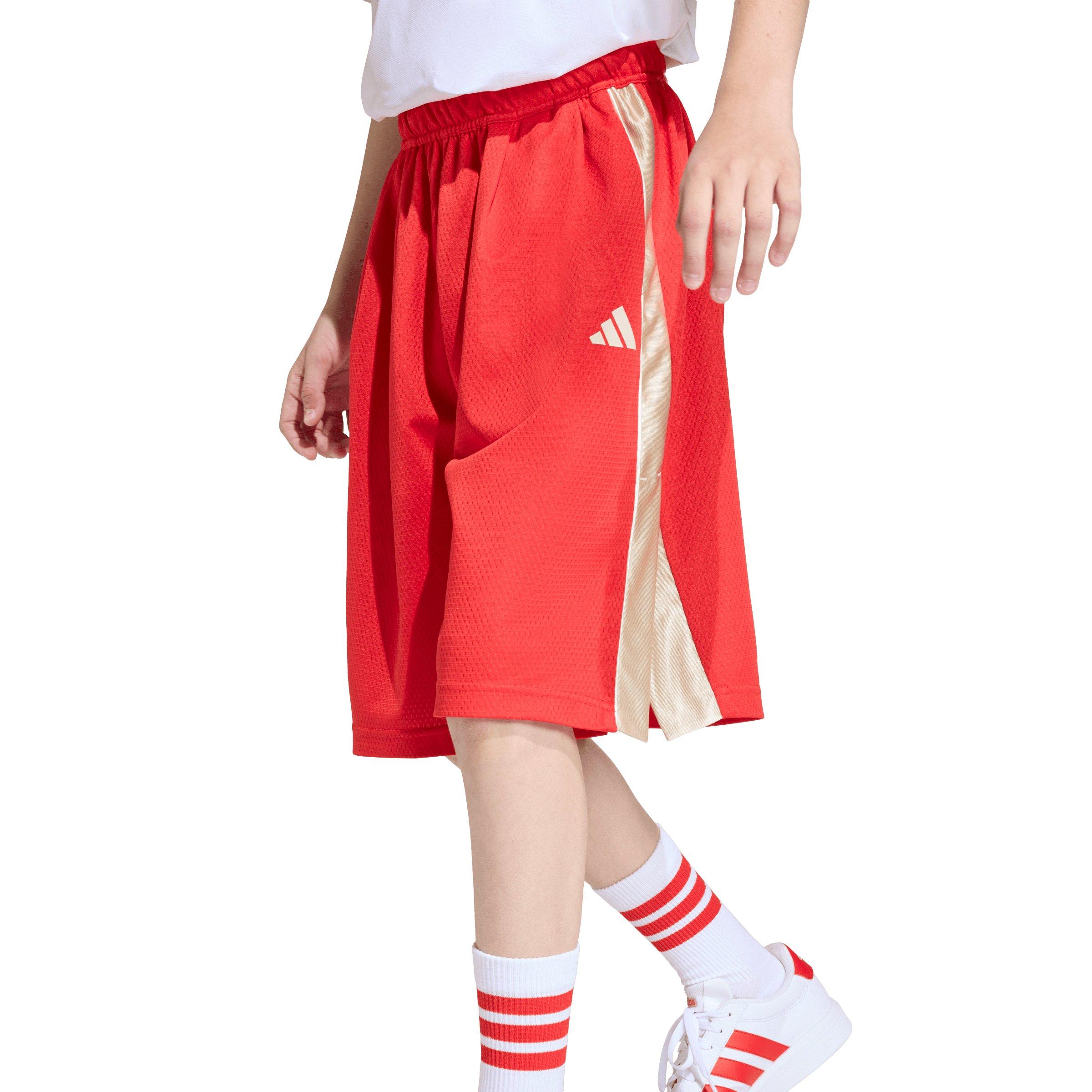 adidas Stadium Mesh Big Kids' Red Shorts