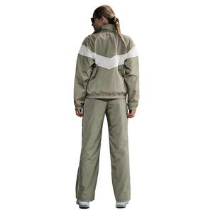 Nike Women's Sportswear Woven High-Waisted Open-Hem Pants -Green