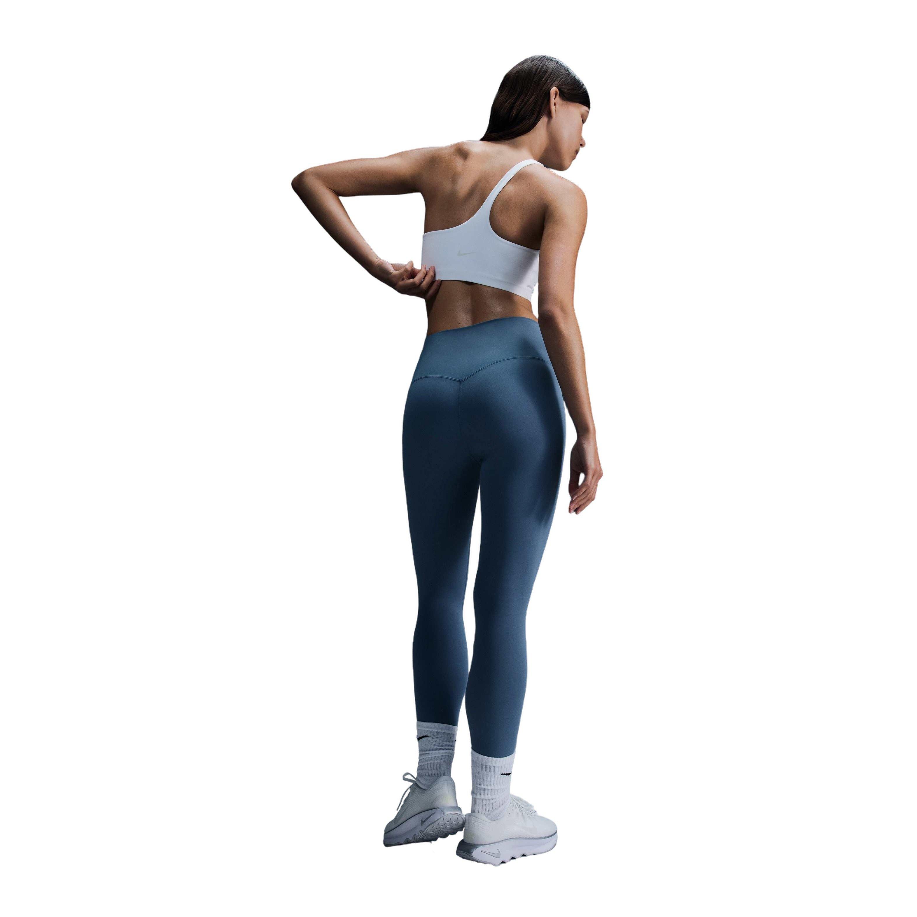 Nike Women's Dri-FIT Zenvy Gentle-Support High-Waisted 7/8 Leggings -Blue - BLUE Thumbnail View 2