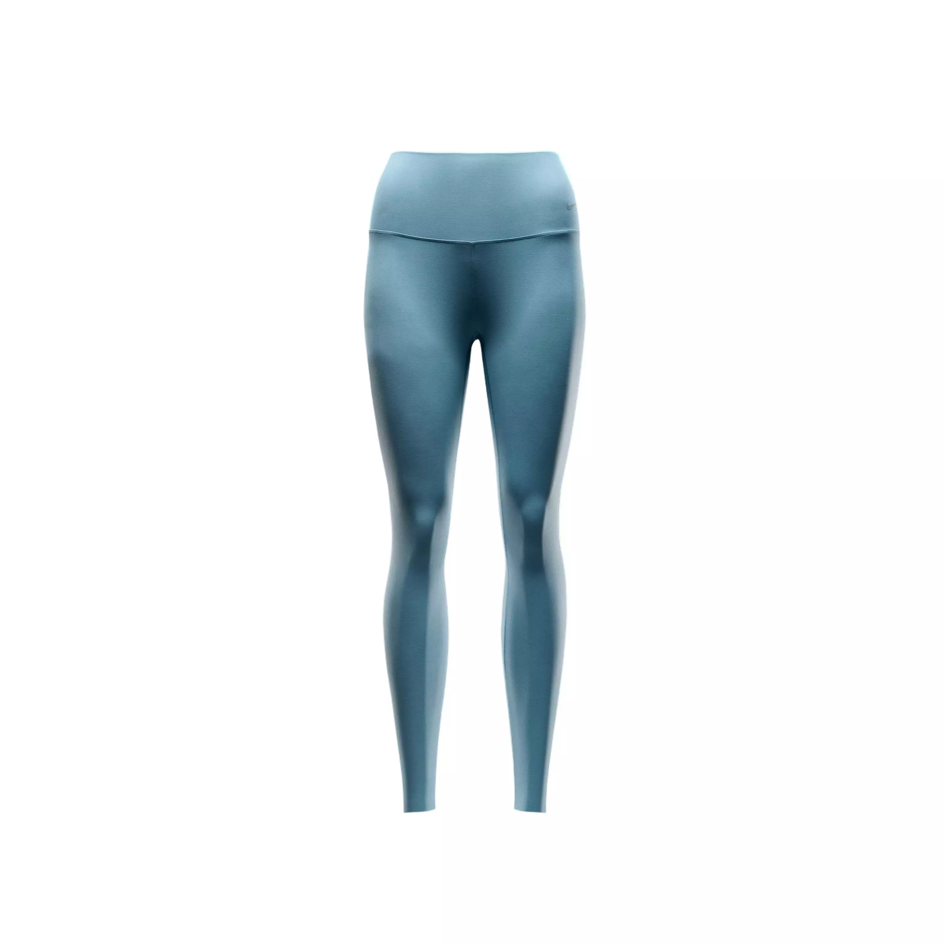 Nike Women's Dri-FIT Zenvy Gentle-Support High-Waisted 7/8 Leggings -Blue - BLUE