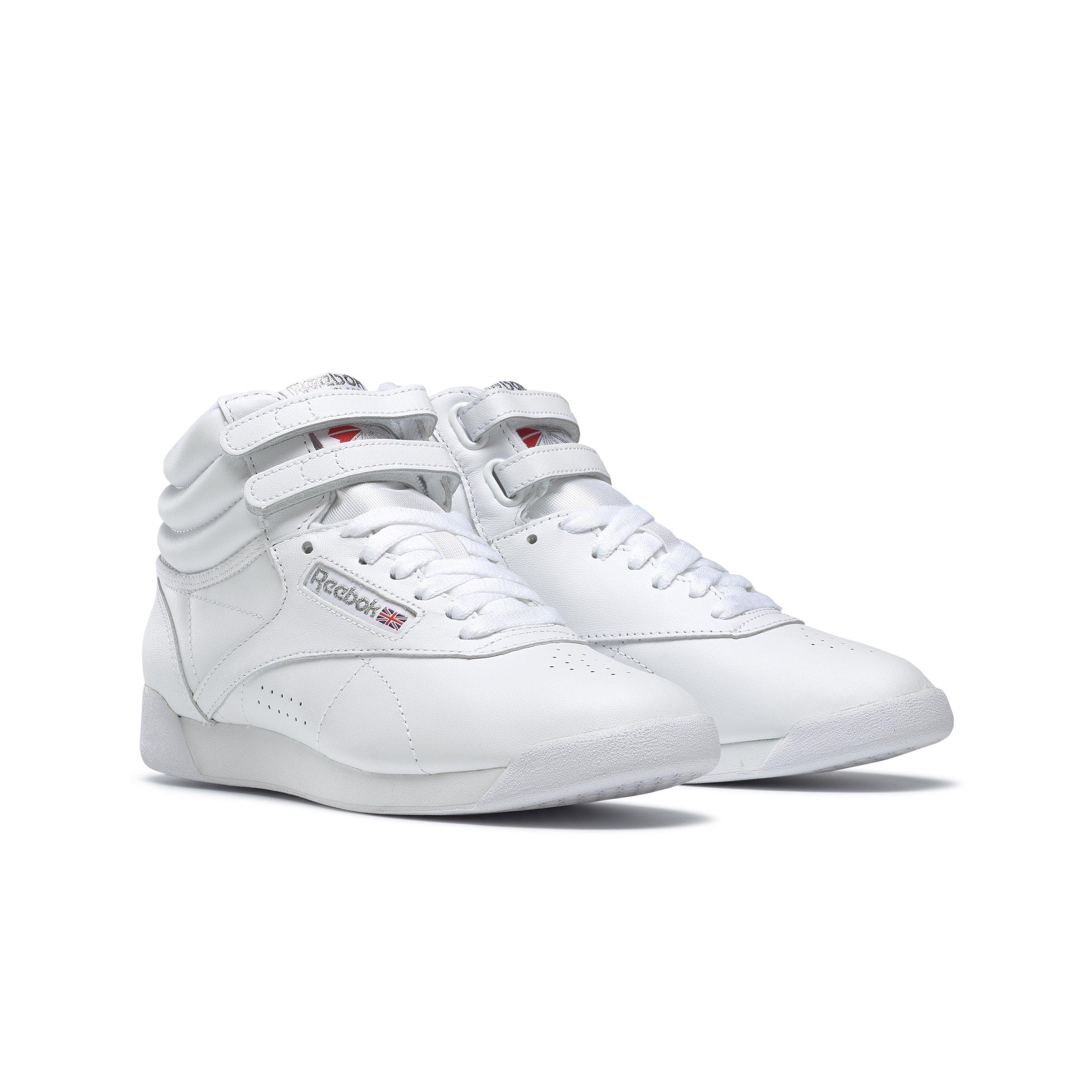 Reebok F/S Hi "White/Silver" Women's Shoe - WHITE/SILVER Thumbnail View 3