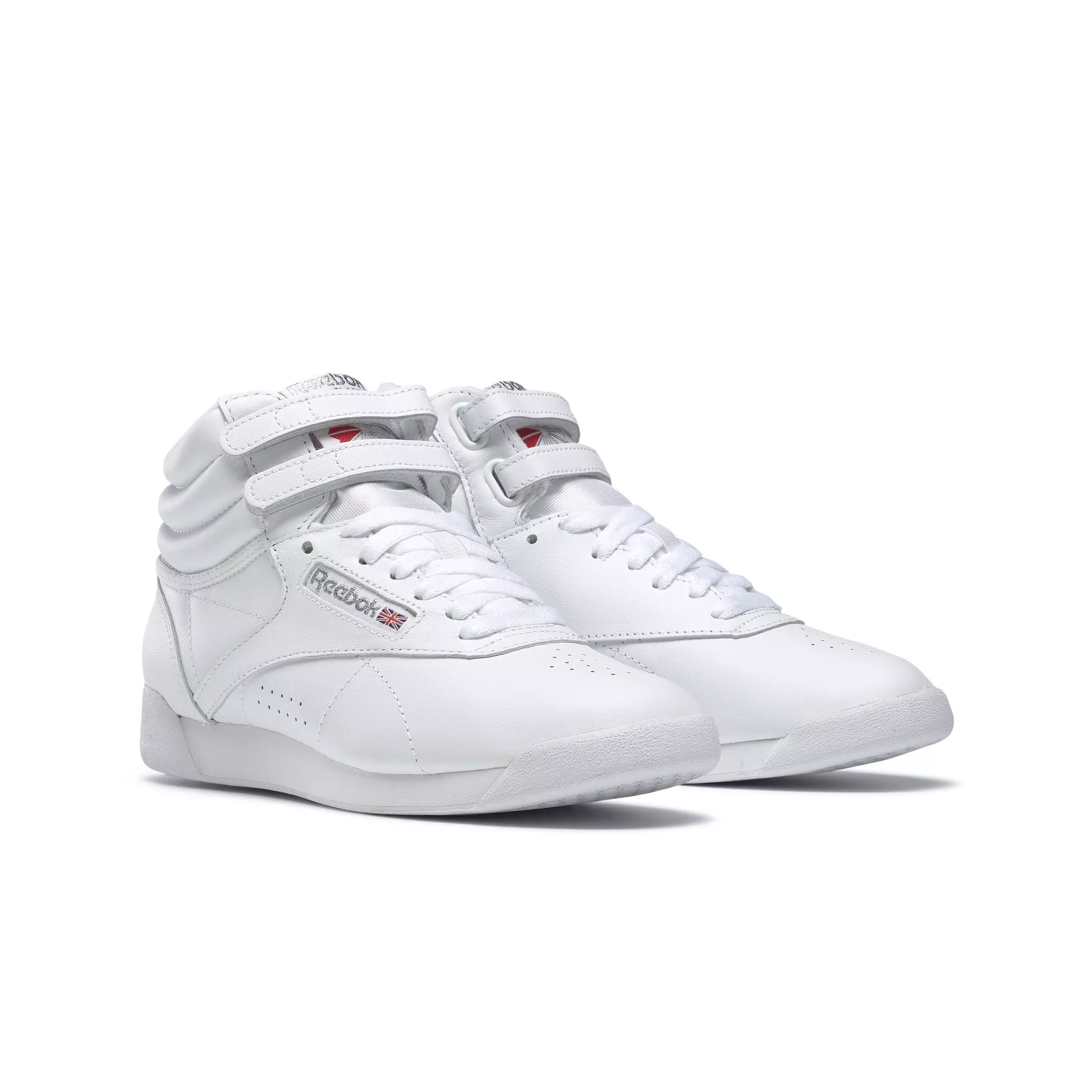Reebok Freestyle Hi "White" Women's Shoe - WHITE/SILVER