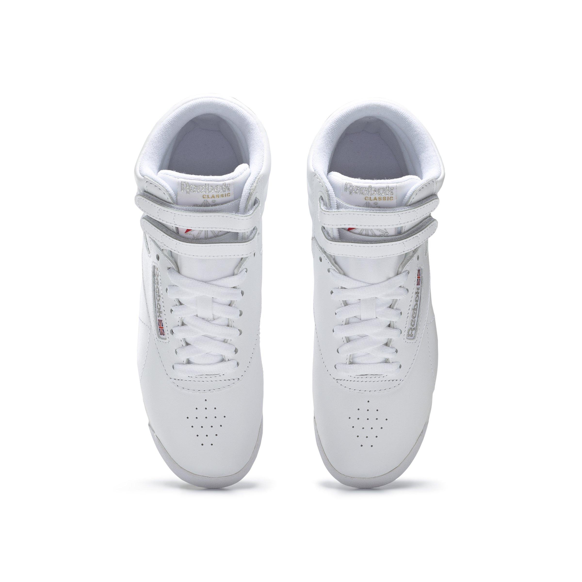 Reebok F/S Hi "White/Silver" Women's Shoe - WHITE/SILVER Thumbnail View 5
